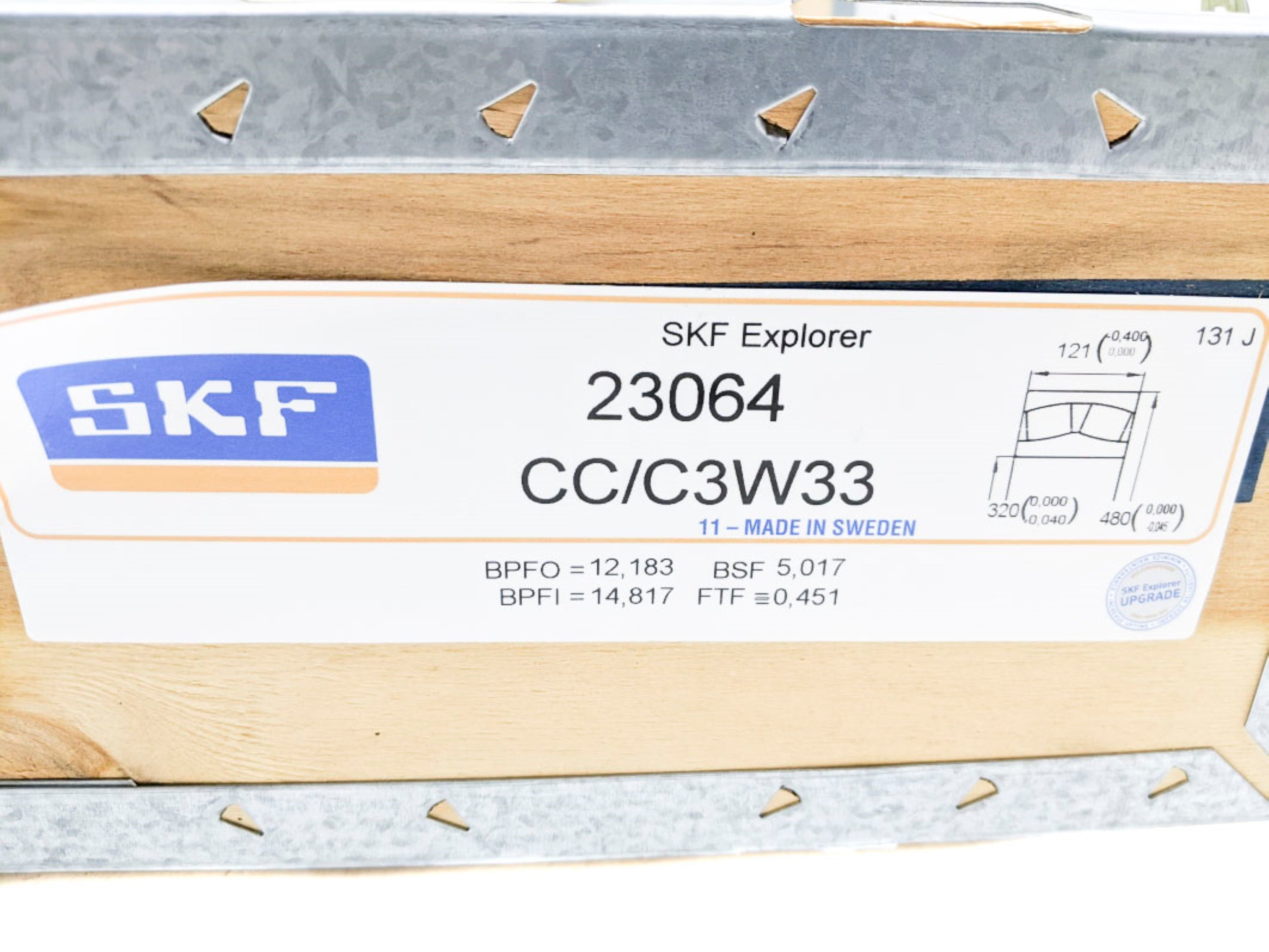 SKF 23064 CC/C3W33 NSMP