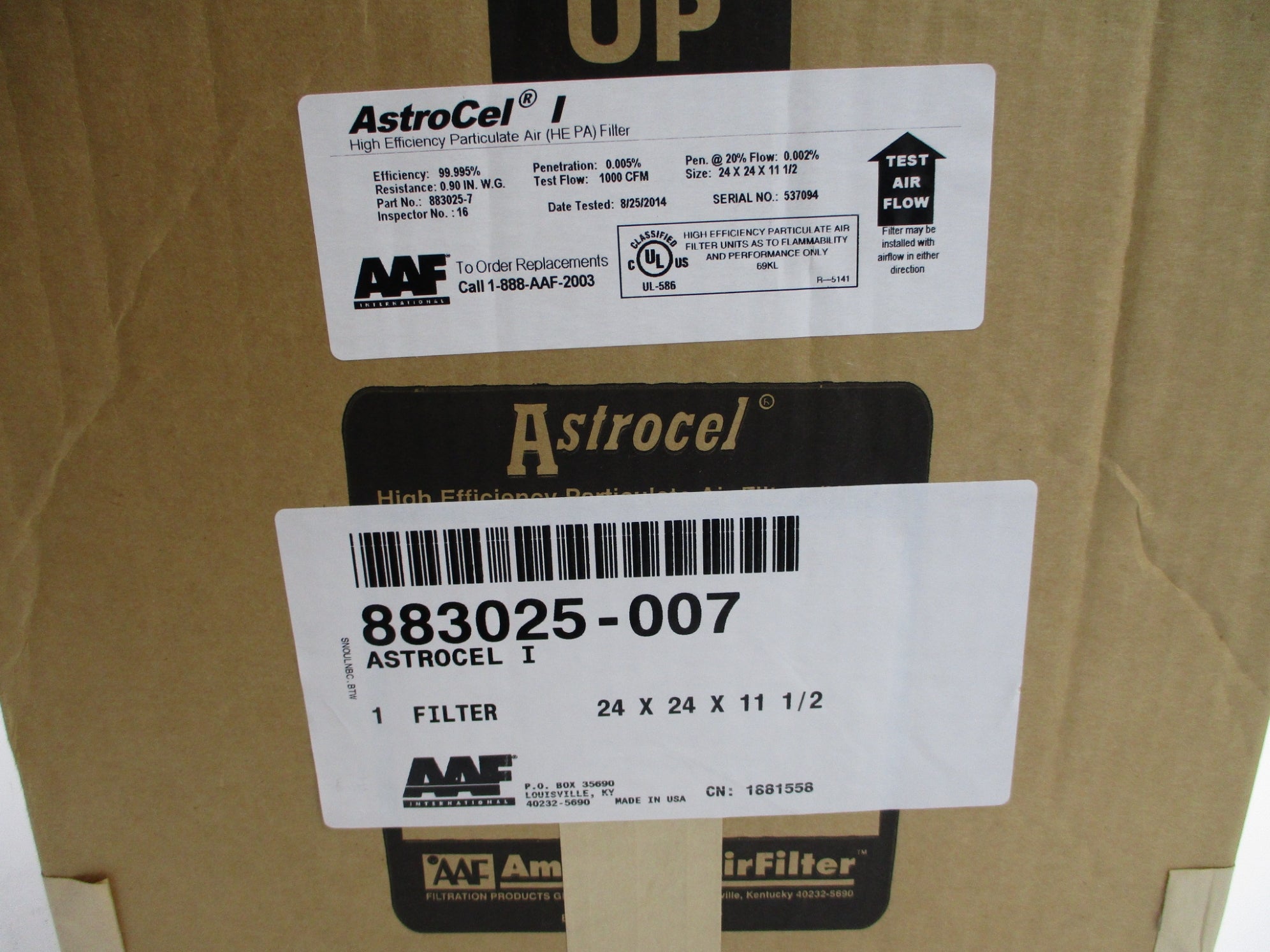 AAF ASTROCEL I 883025-007 NSMP