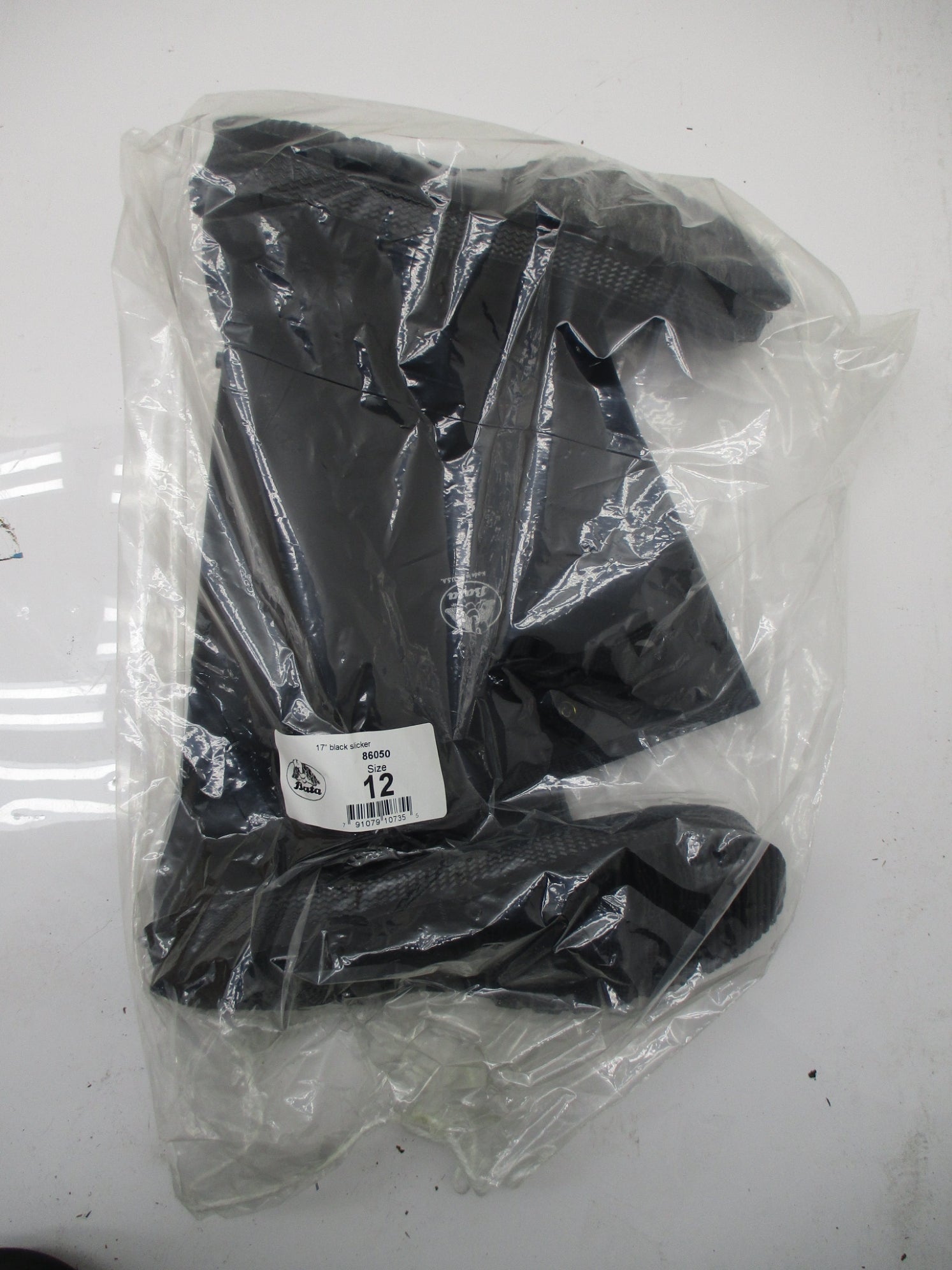 BATA 17" BLACK SLICKER BOOT 86050-12 SIZE 12 (PKG OF 6) NSMP