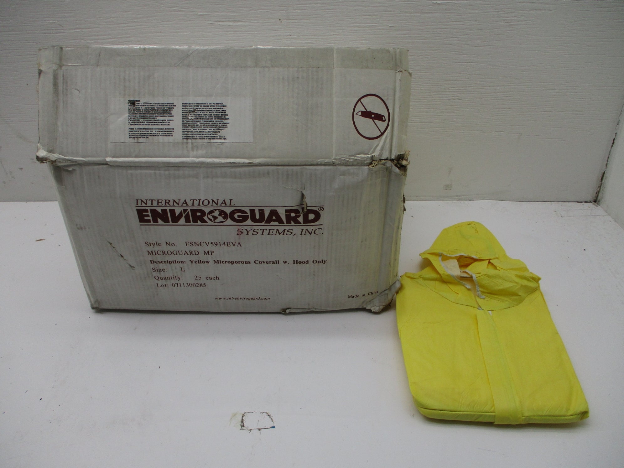 ENVIROGUARD FSNCV5914EVA LARGE COVERALL (PKG OF 25) NSMP