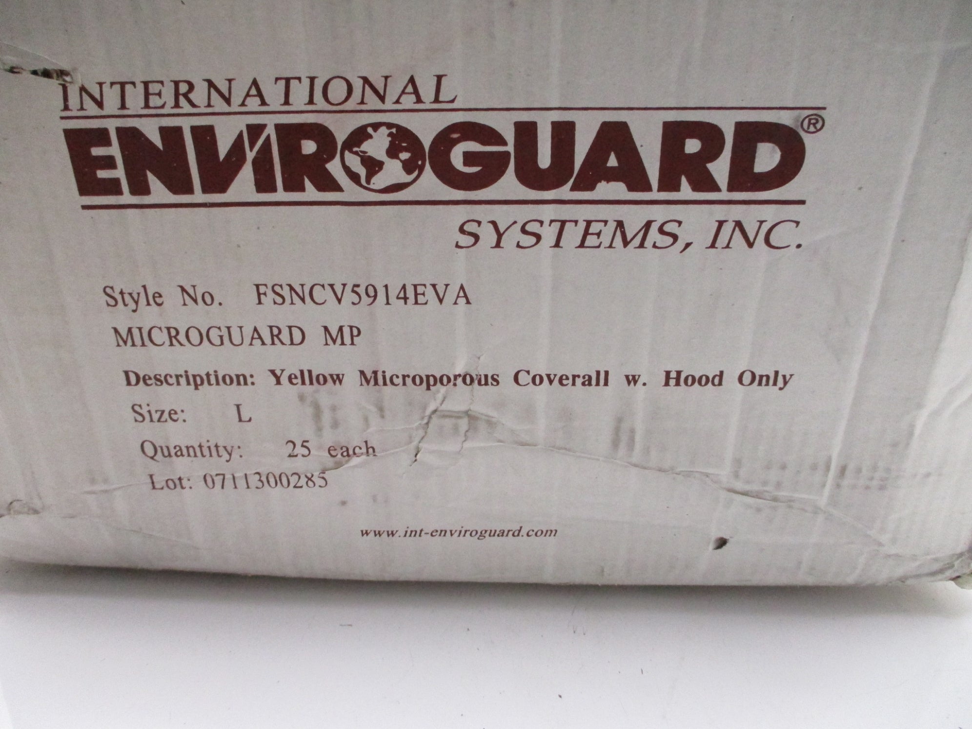 ENVIROGUARD FSNCV5914EVA LARGE COVERALL (PKG OF 25) NSMP