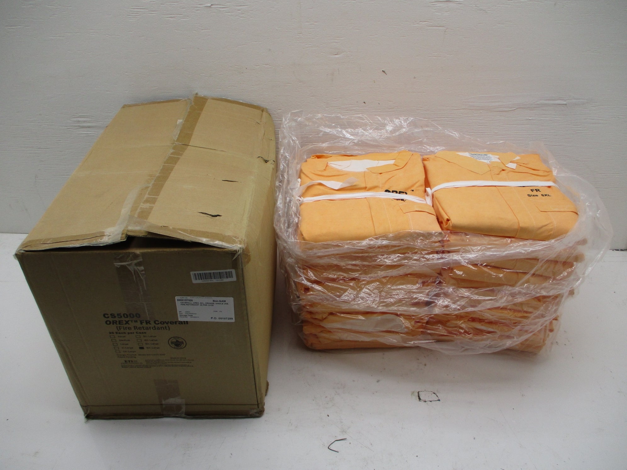 ETI CS5000-6X 6XL OREX FR COVERALL (PKG OF 20) NSMP