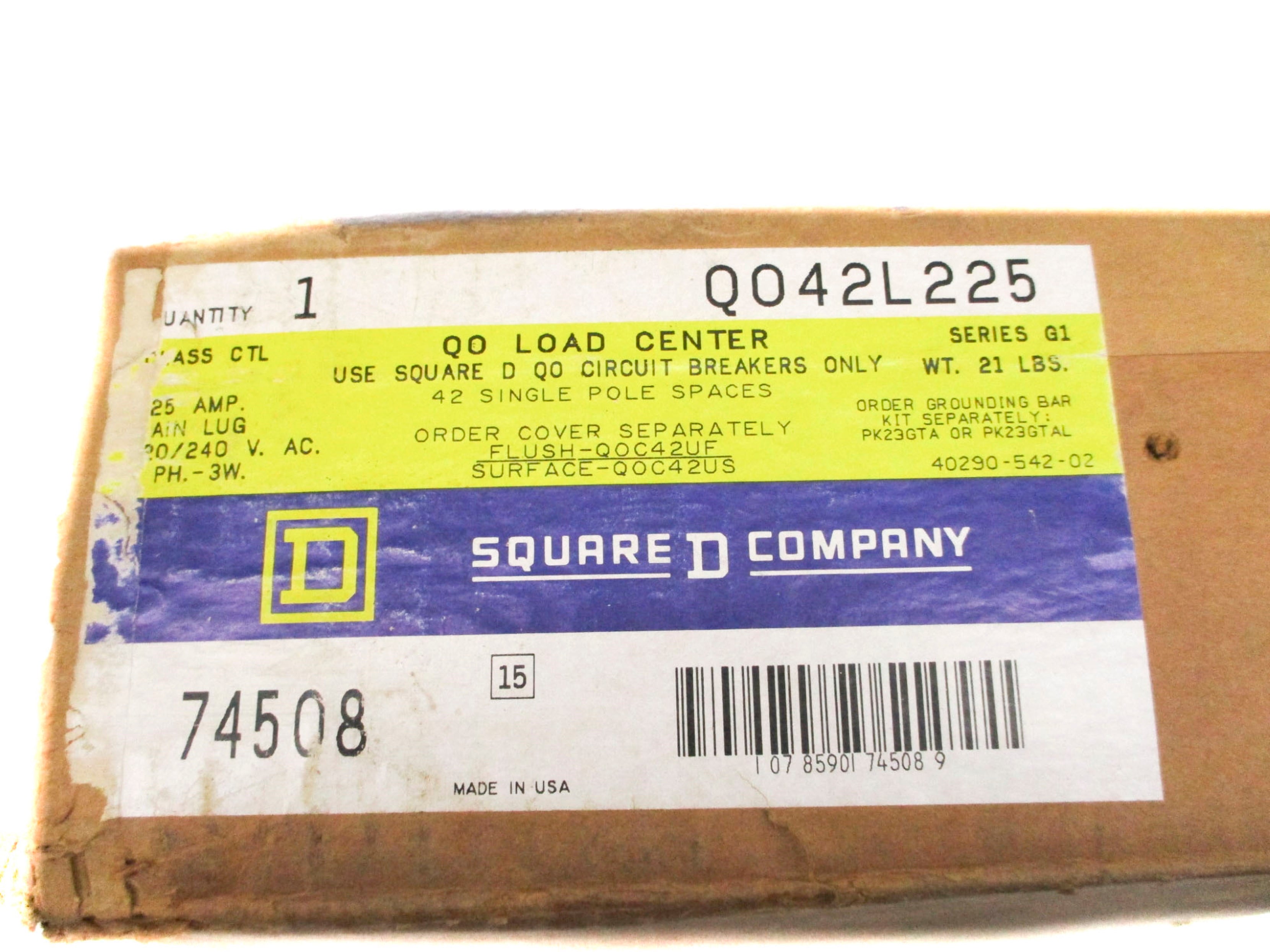 SQUARE D QO42L225 NSMP