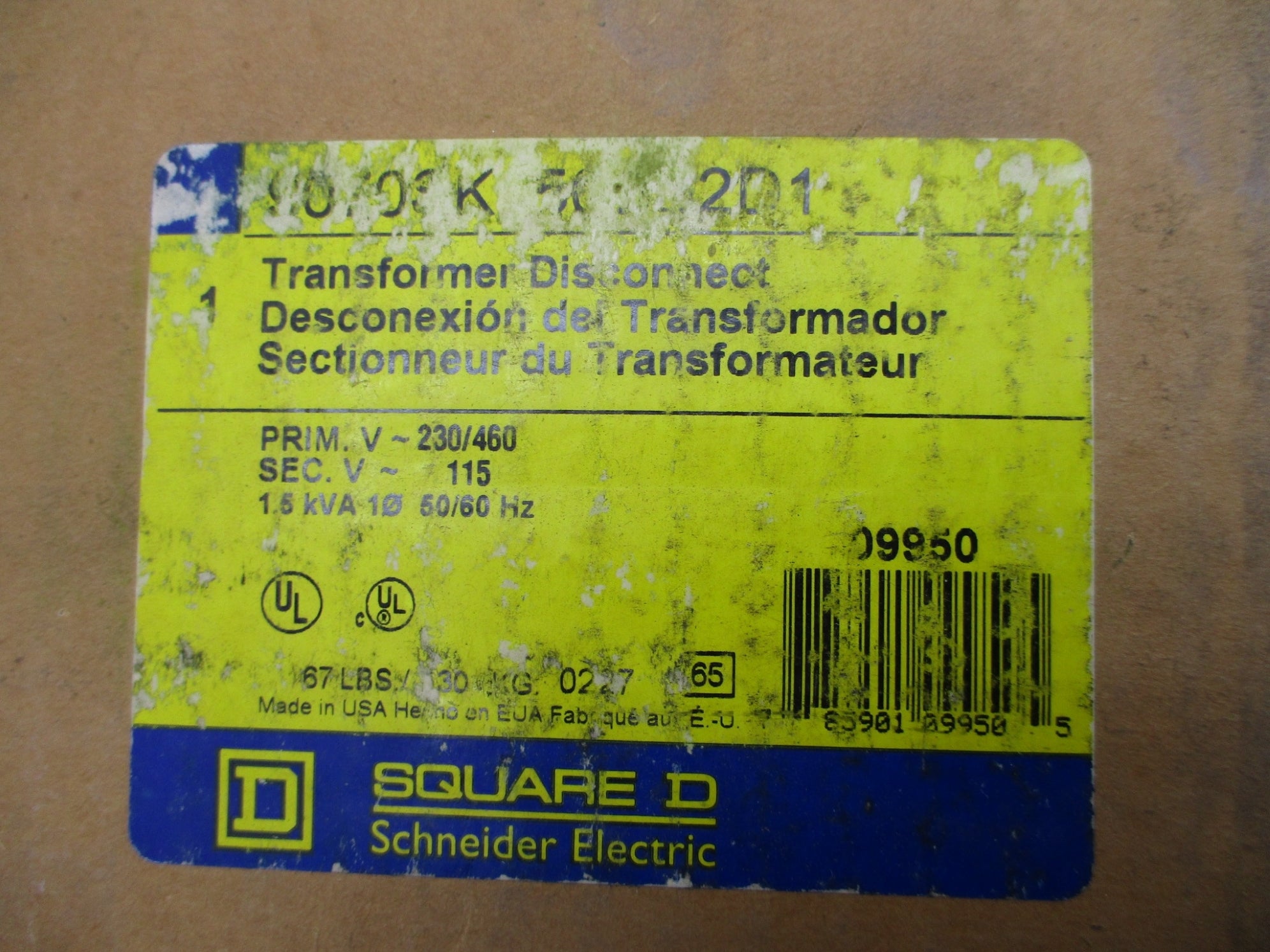 SQUARE D 9070SK1500G2D1 NSMP