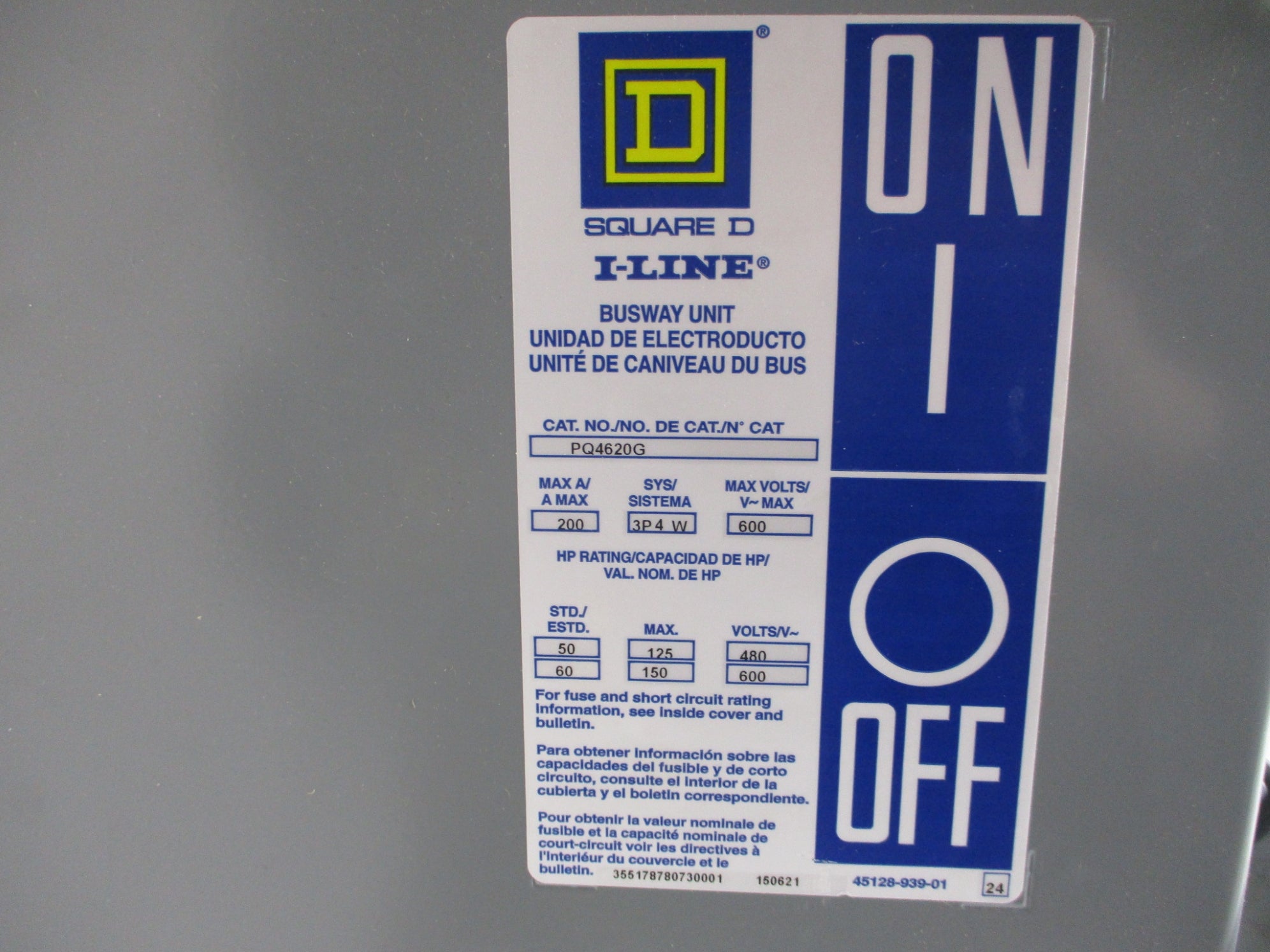 SQUARE D PQ4620G NSMP
