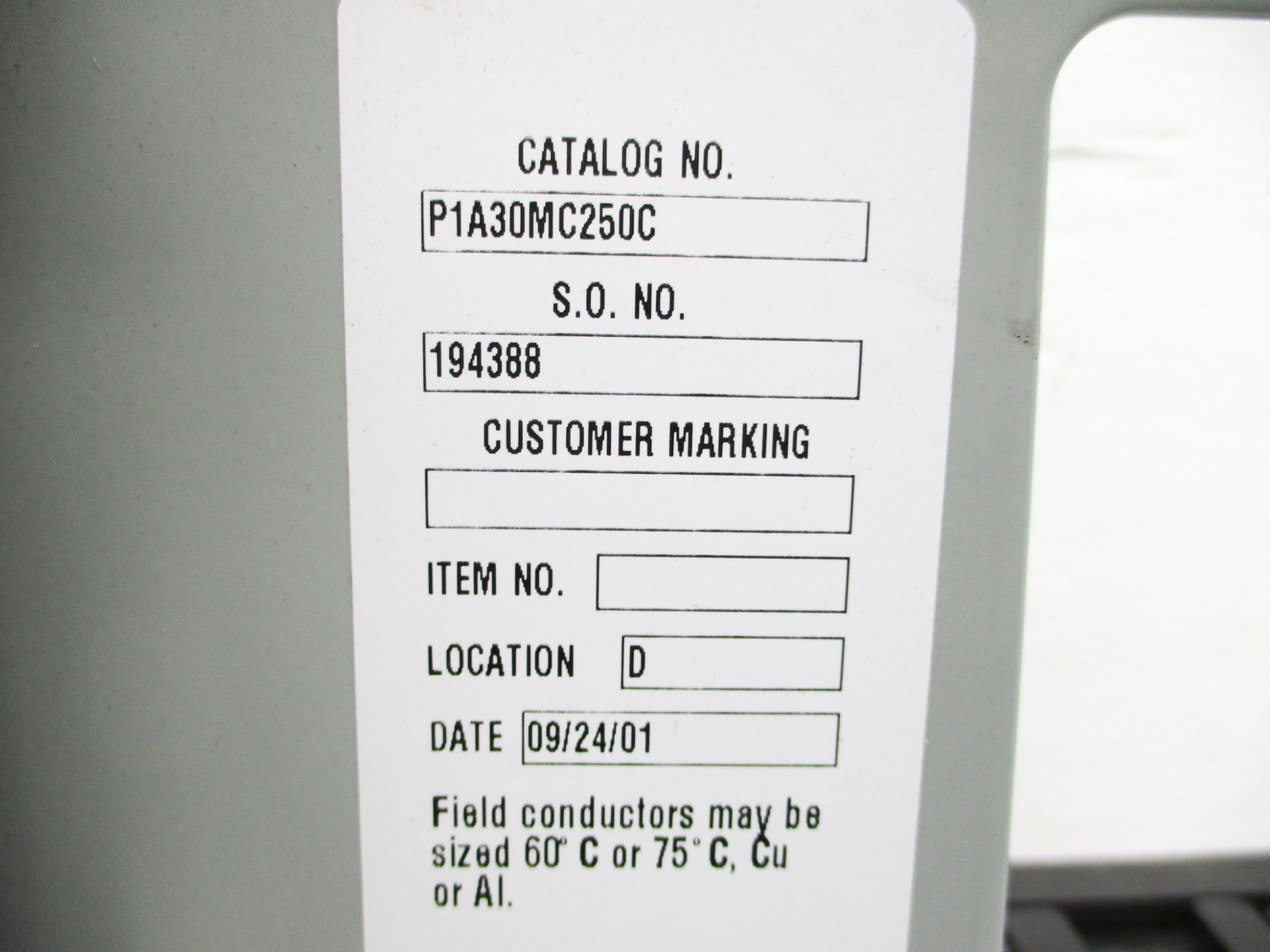 SIEMENS P1A30MC250C NSMP