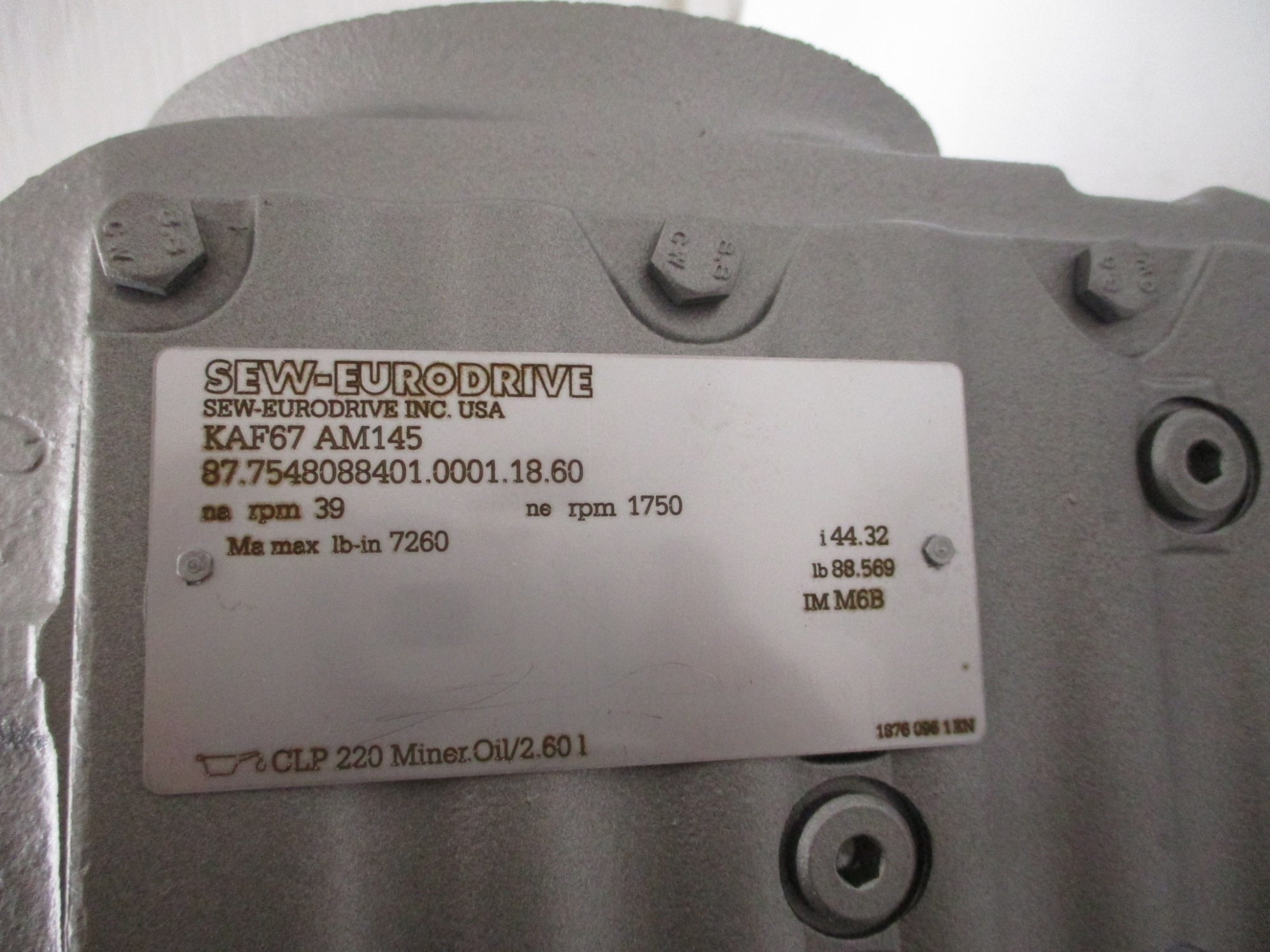 SEW KAF67AM145 NSMP