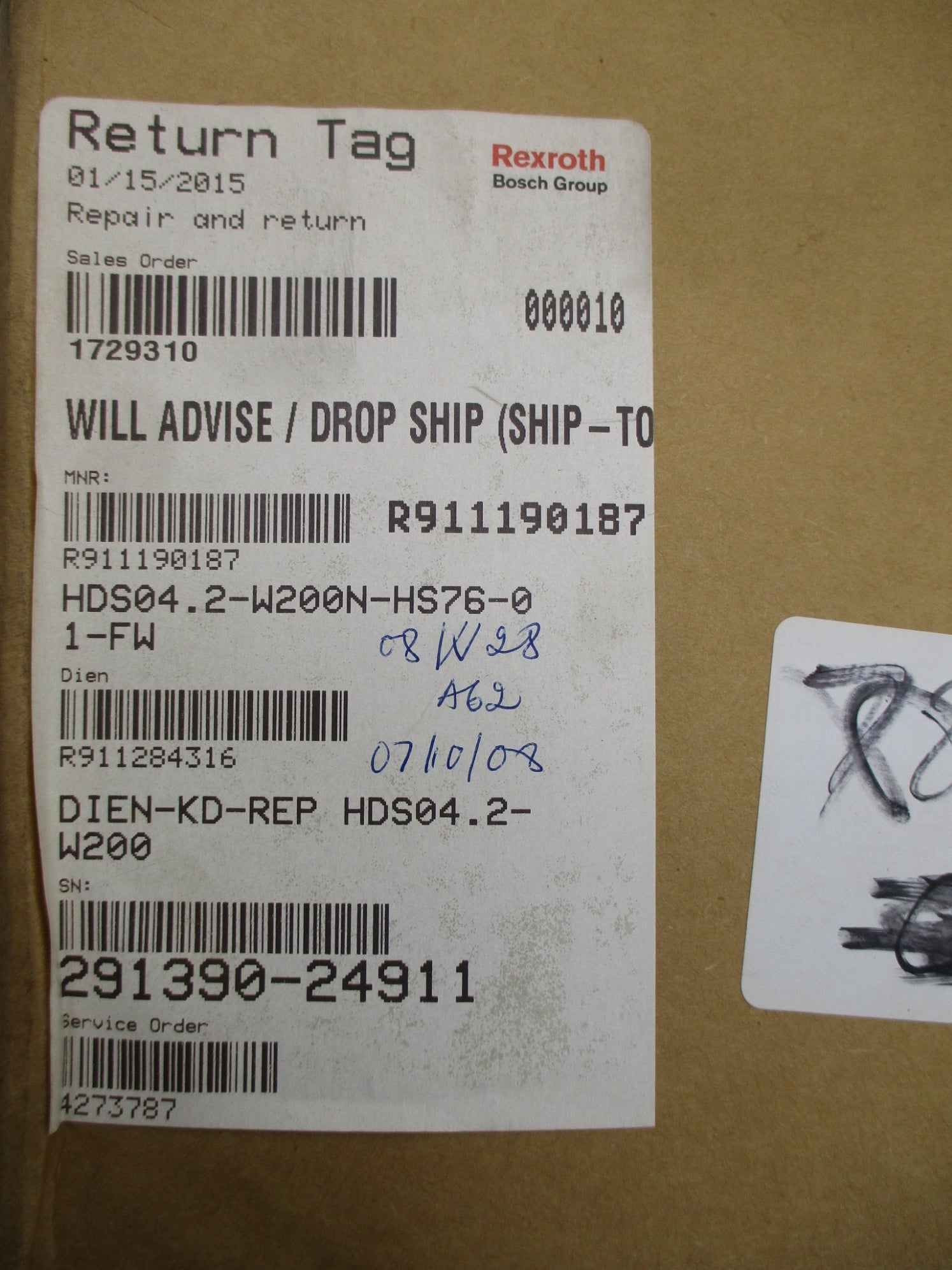 REXROTH HD504.2-W200N-H576-01-FW REMAN