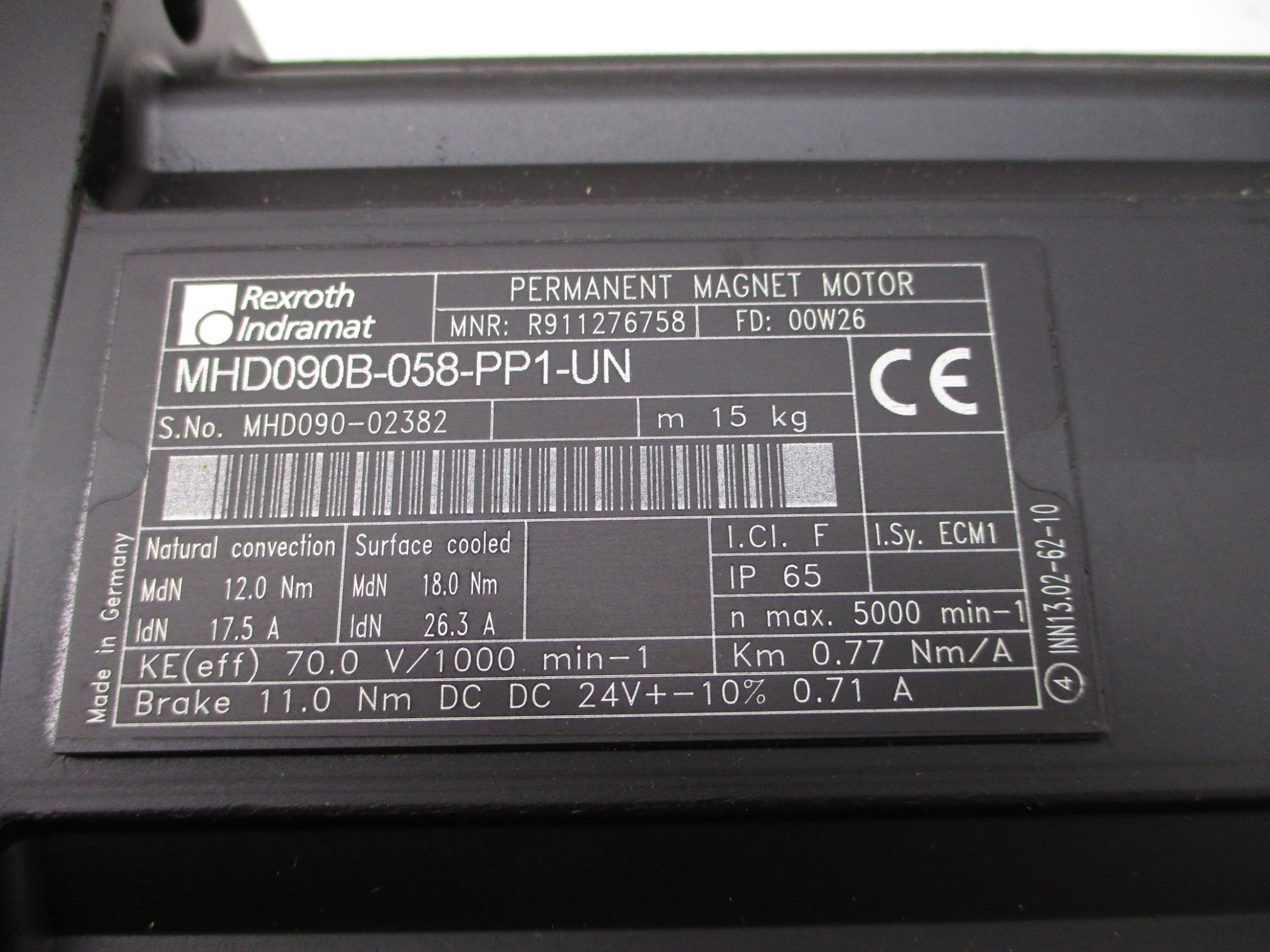 REXROTH MHD090B-058-PP1-UN R911276758 REMAN