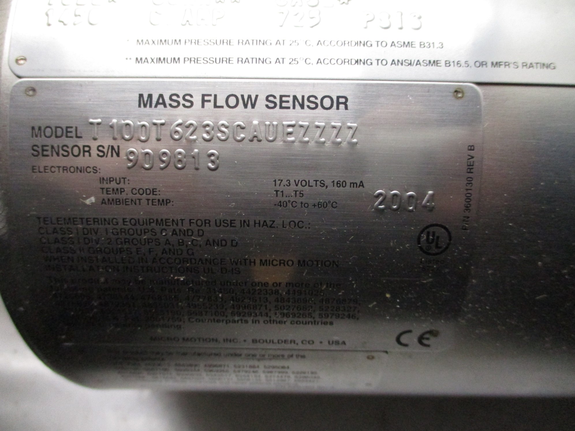 MICROMOTION T100T623SCAUEZZZZ NSMP