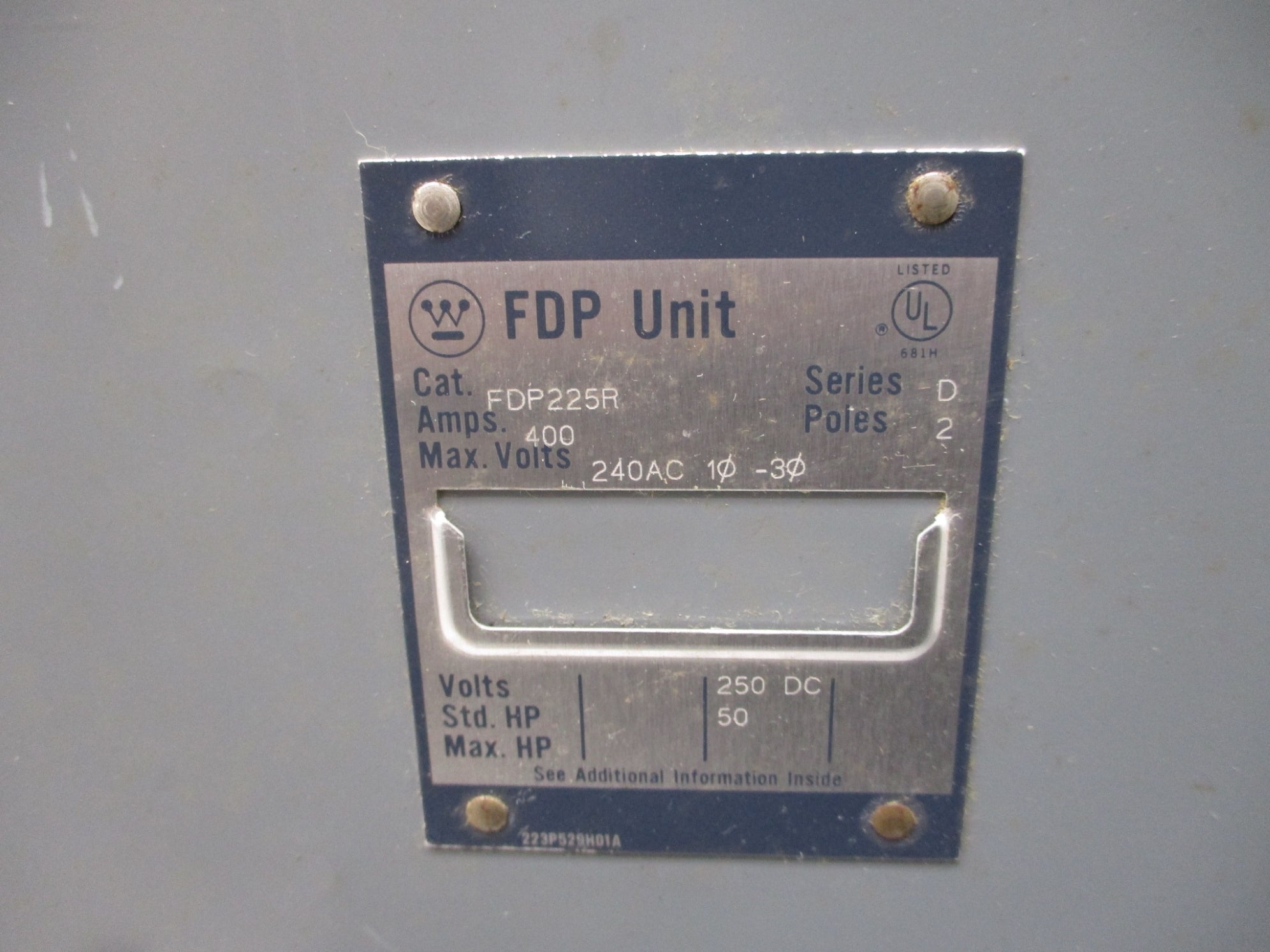 WESTINGHOUSE FDP225R UNMP