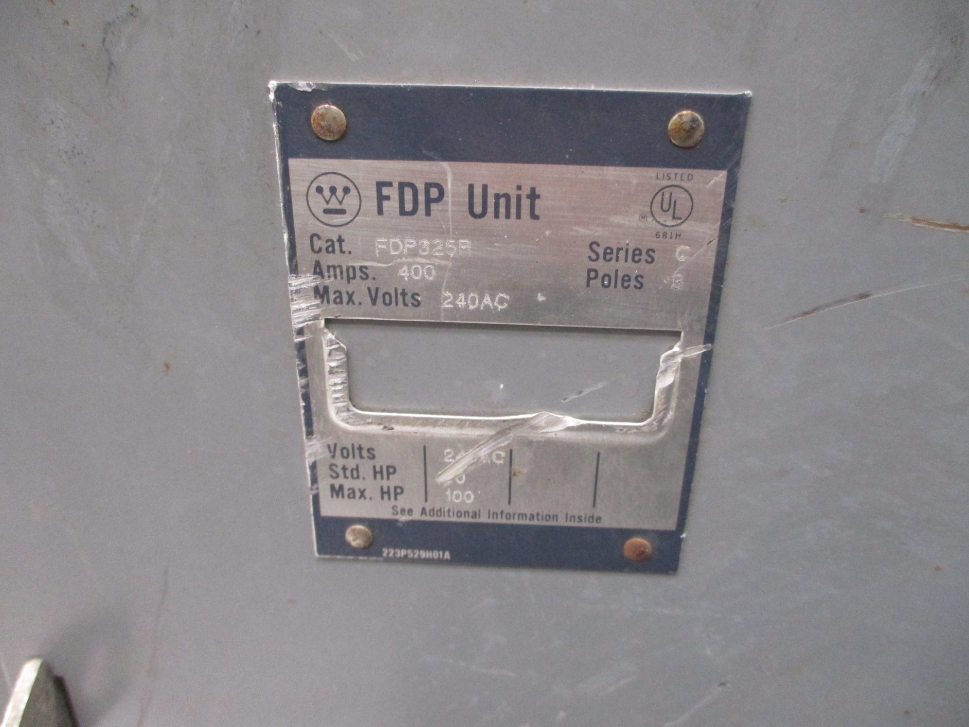 WESTINGHOUSE FDP325R UNMP