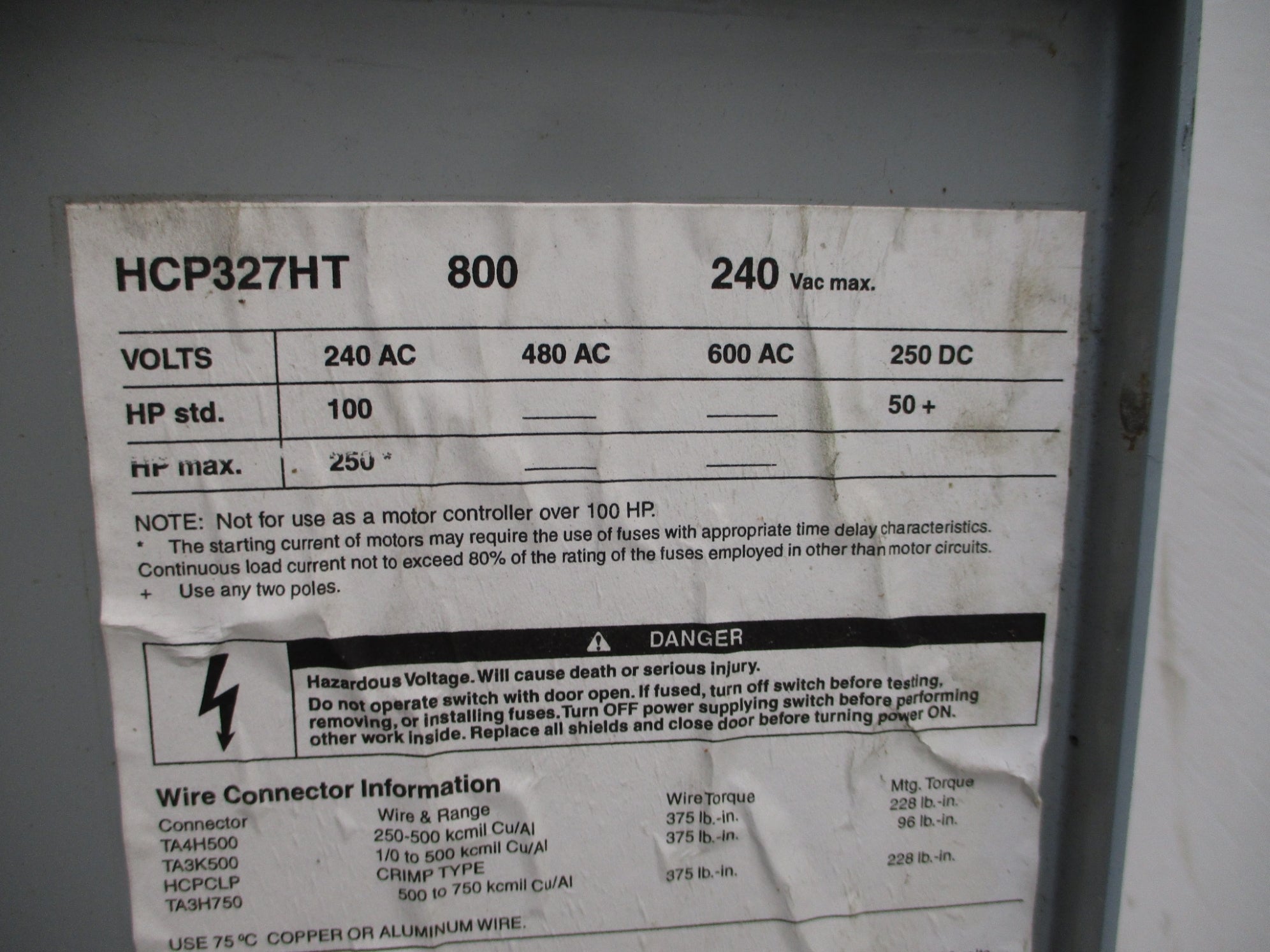 SIEMENS HCP327HT NSNP