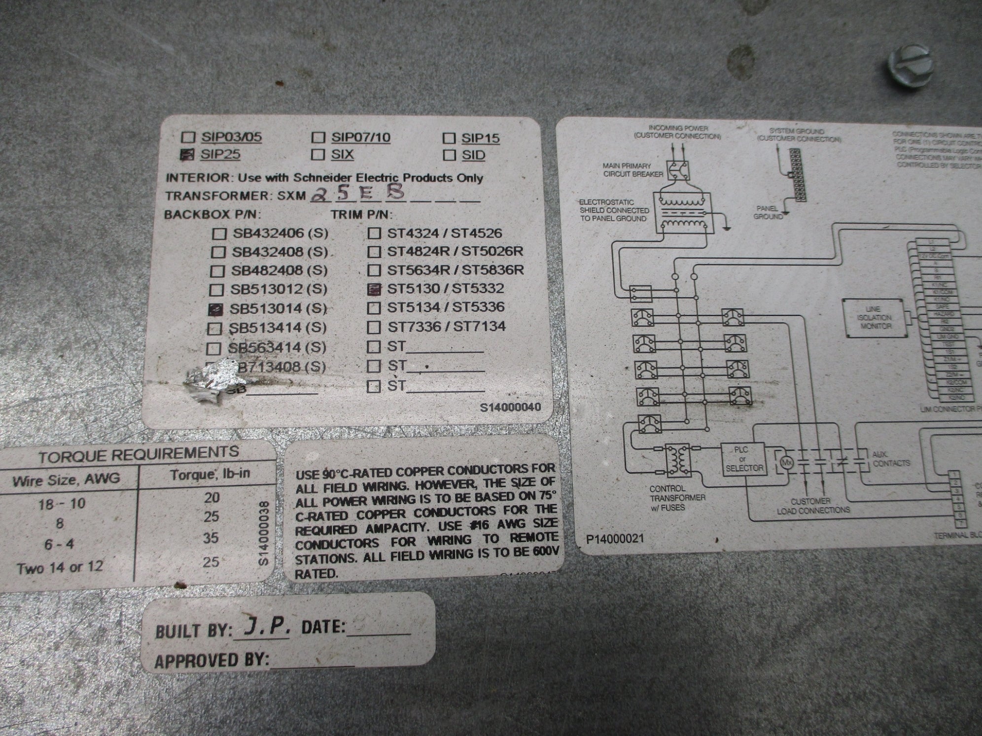 SCHNEIDER SIP25EBPUA38H3 (AS PICTURED) NSMP