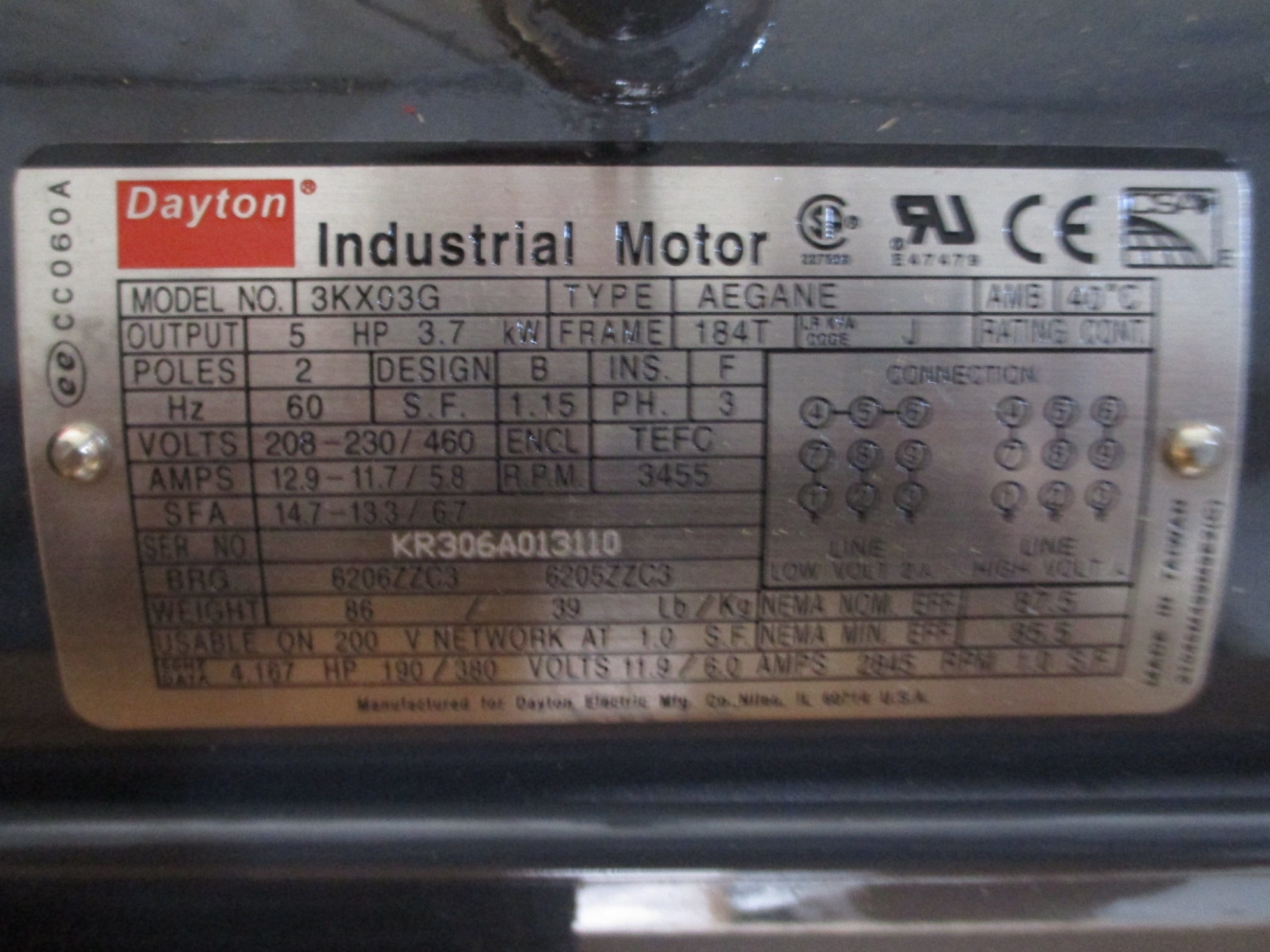 DAYTON 3KX03G AEGANE NSMP