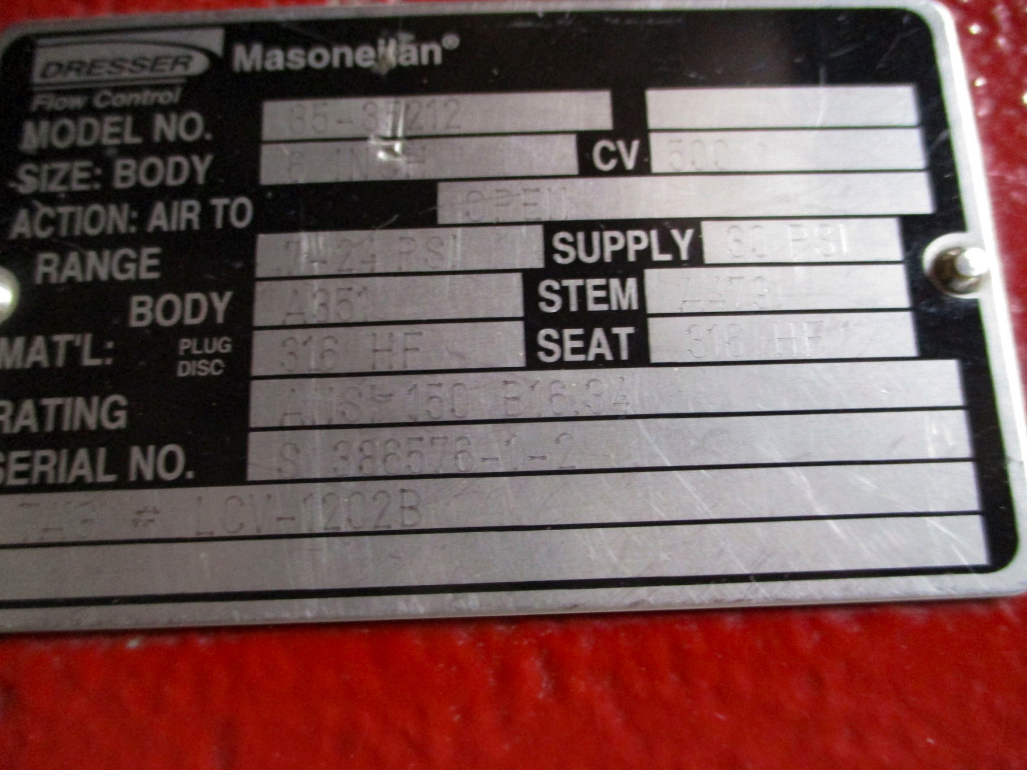 DRESSER MASONEILAN CAMFLEX II 35-35112 6" REMAN