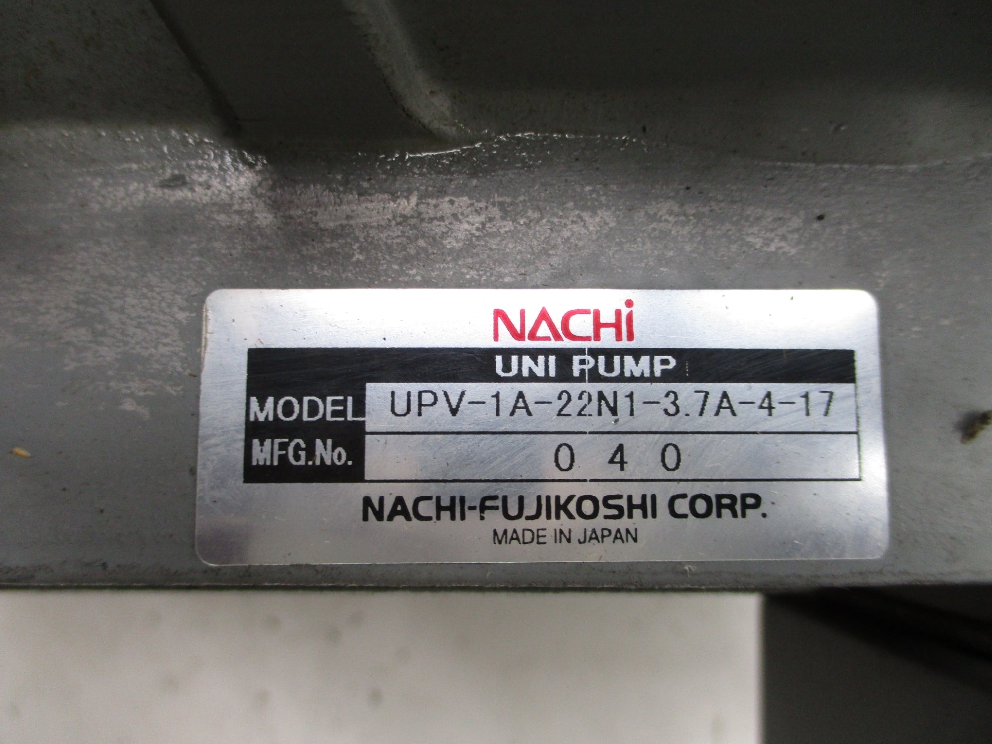 NACHI UPV-1A-22N1-3.7A-4-17 NSMP