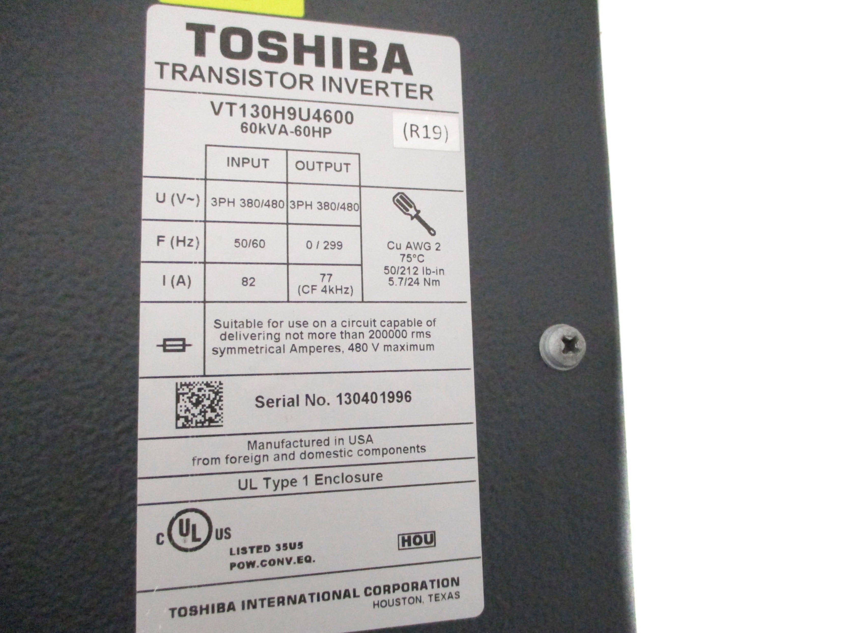 TOSHIBA VT130P9U4600 NSMP