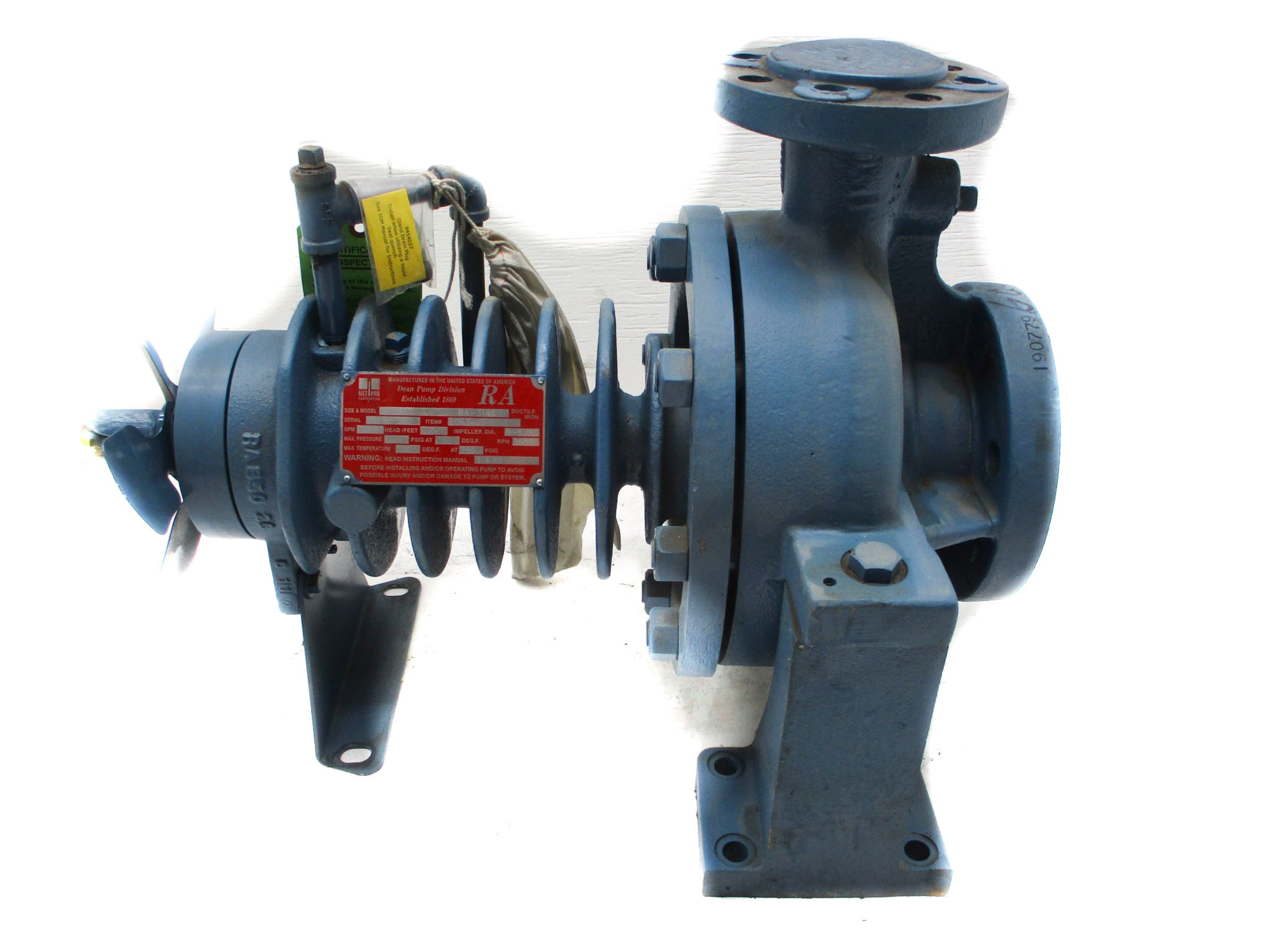DEAN PUMP RA-3146 2X3X8-1/2 350PSIG NSNP
