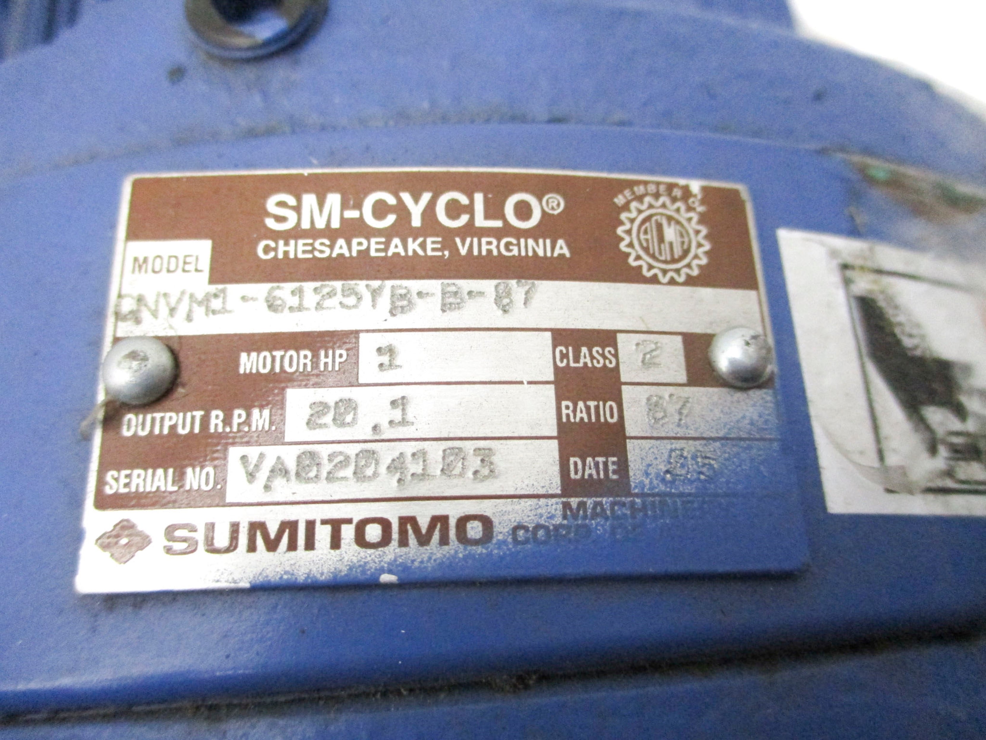 SUMITOMO CNVM1-6125YB-B-87 (AS PICTURED) NSNP