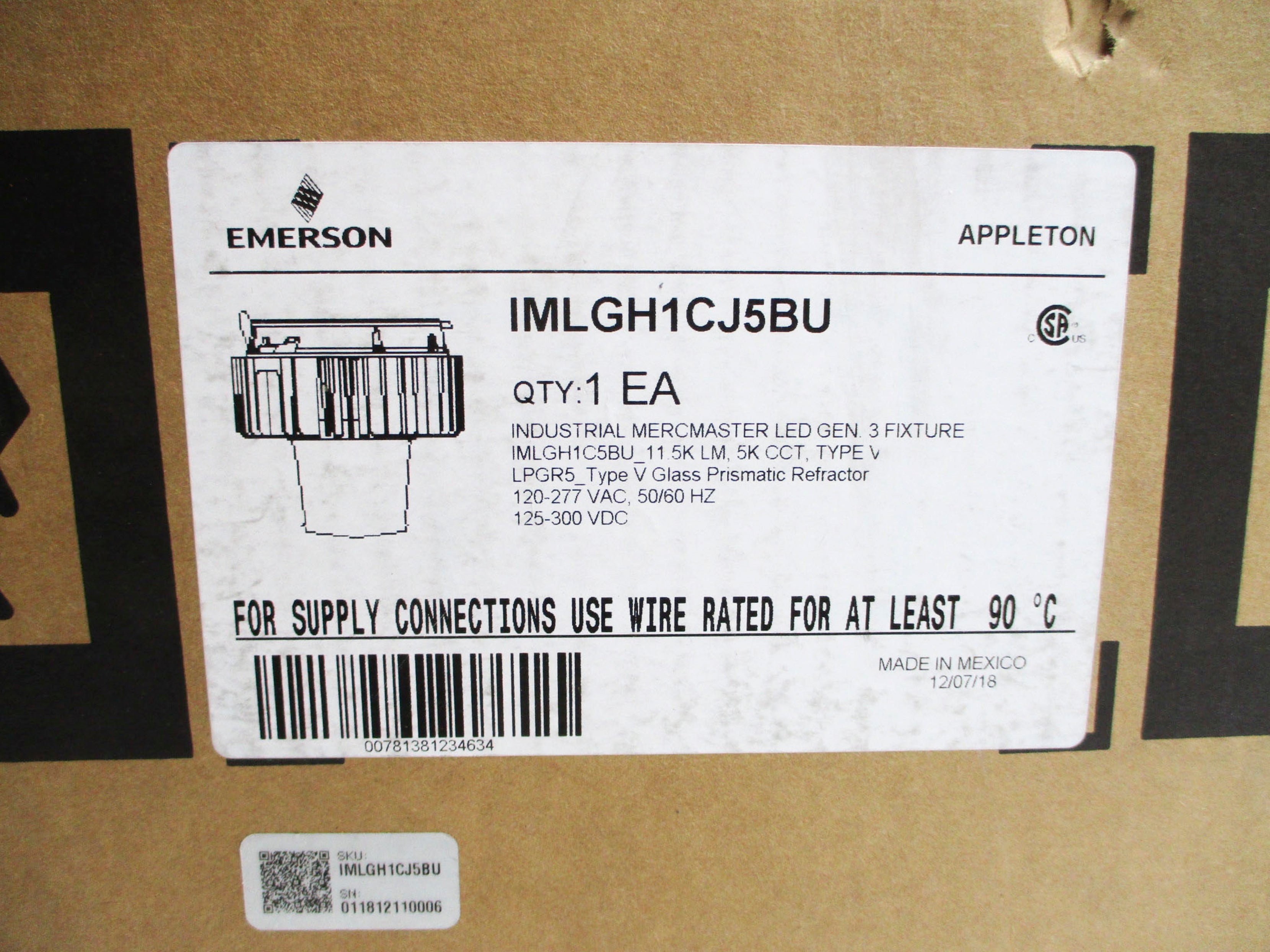 EMERSON IMLGH1CJ5BU NSMP