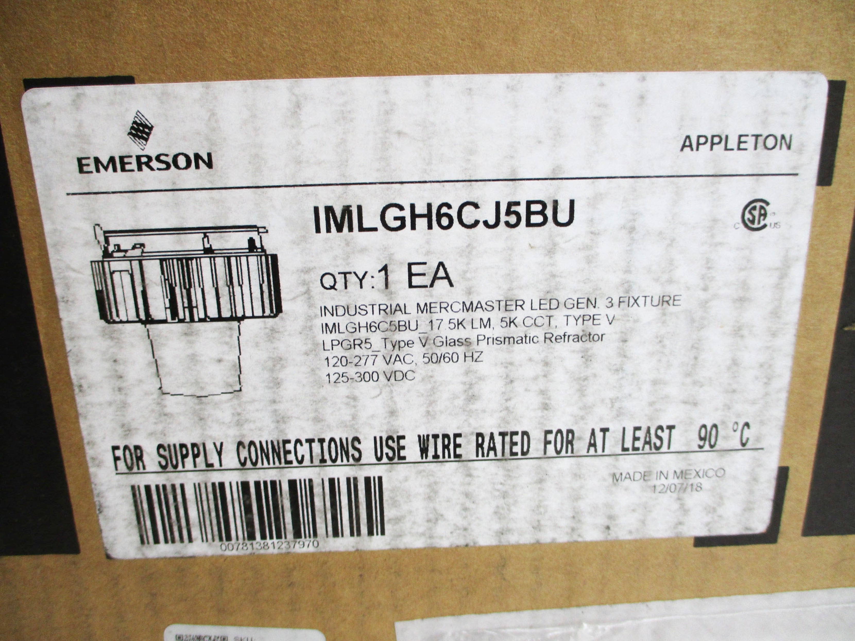 EMERSON IMLGH6CJ5BU NSMP