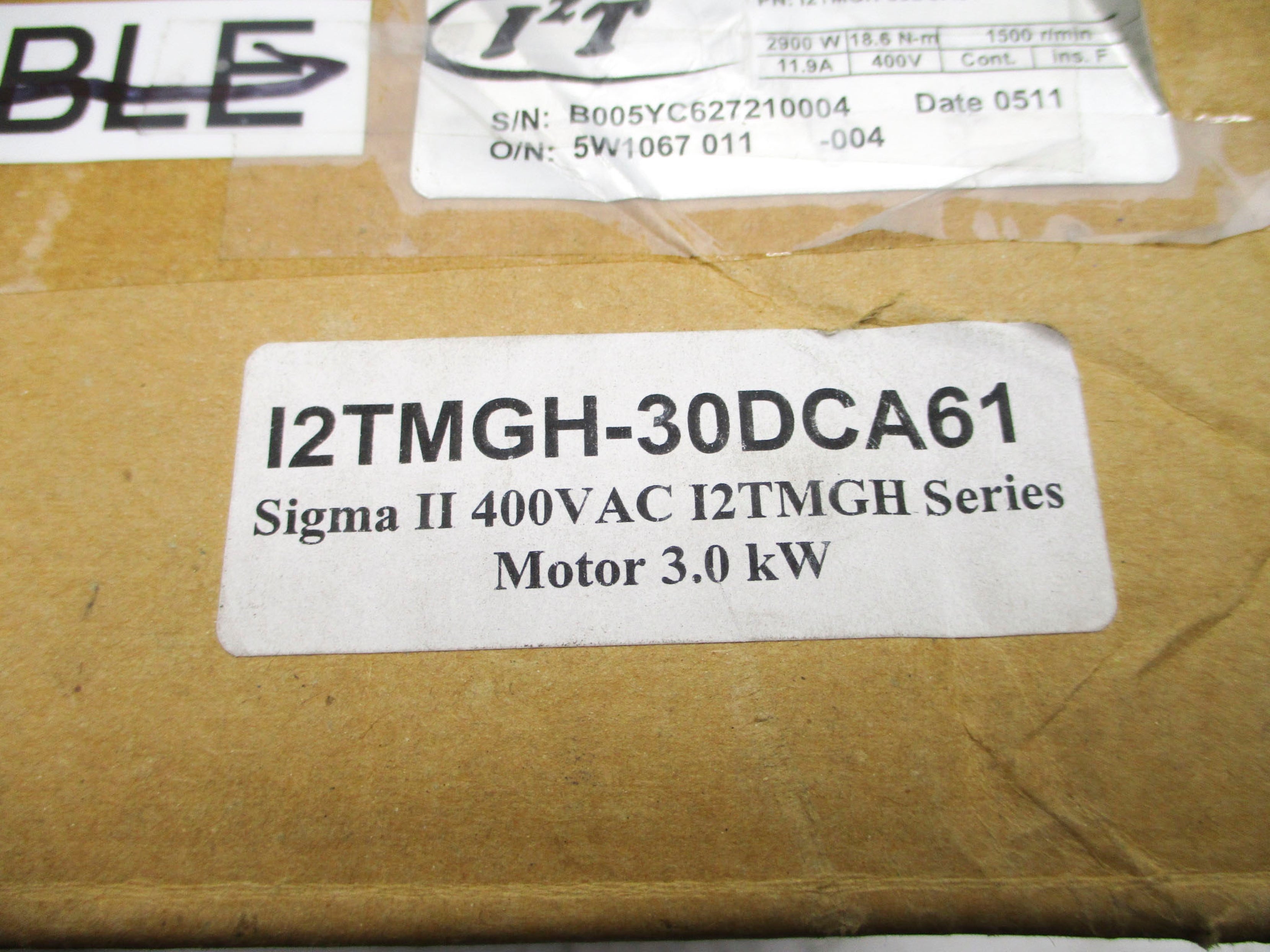INTEGRATED INDUSTRIAL TECHNOLOGIES I2TMGH-30DCA61 NSMP