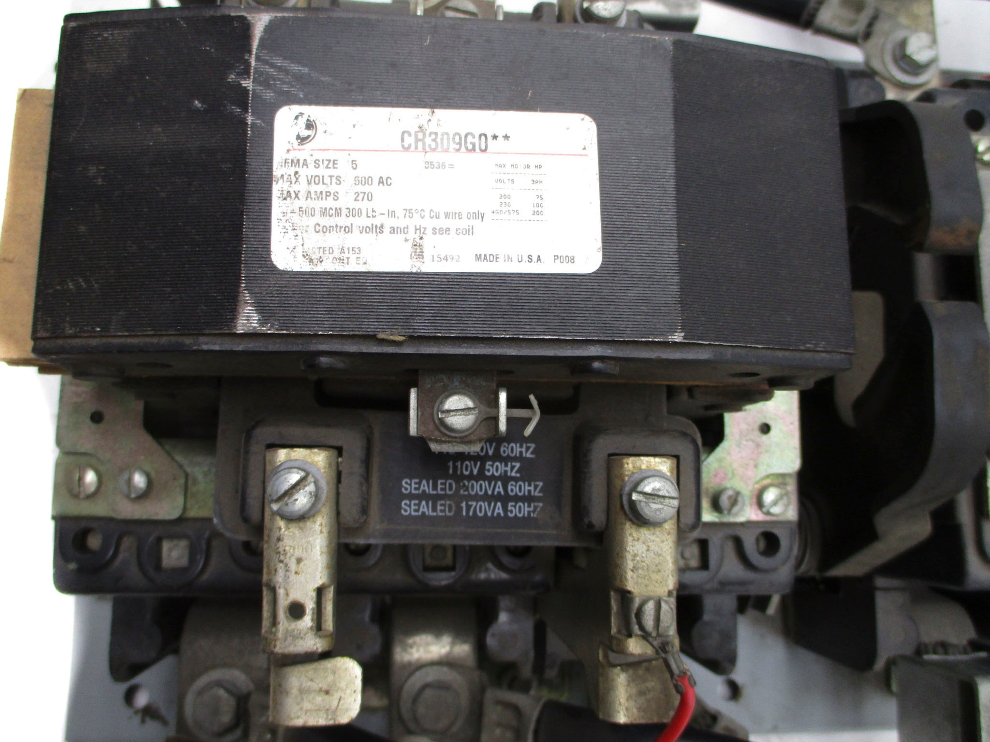 GENERAL ELECTRIC CR309G002 600VAC 270ANSNP