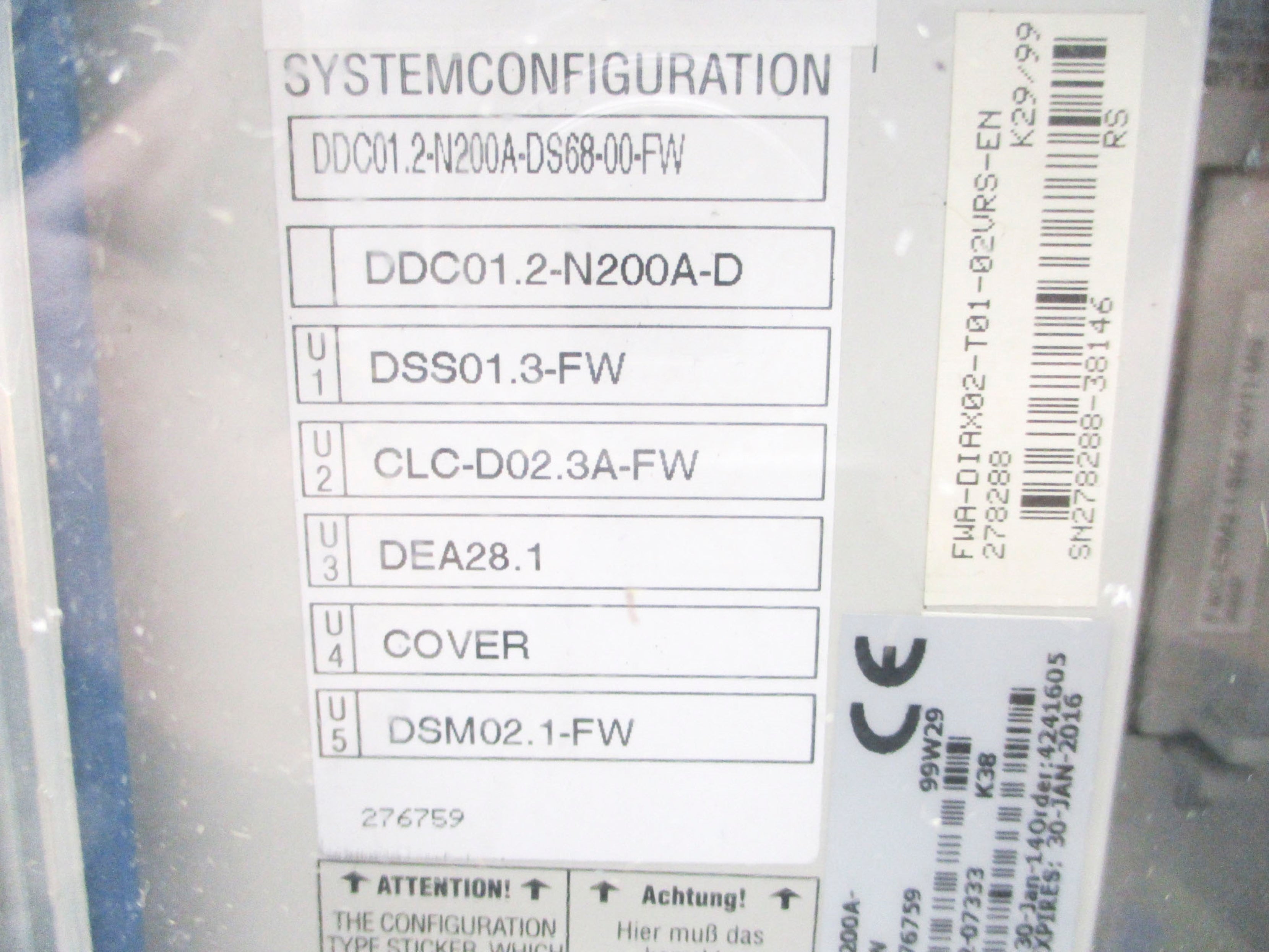 INDRAMAT DDC01.2-N200A-DS68-00-FW R911276759 REMAN