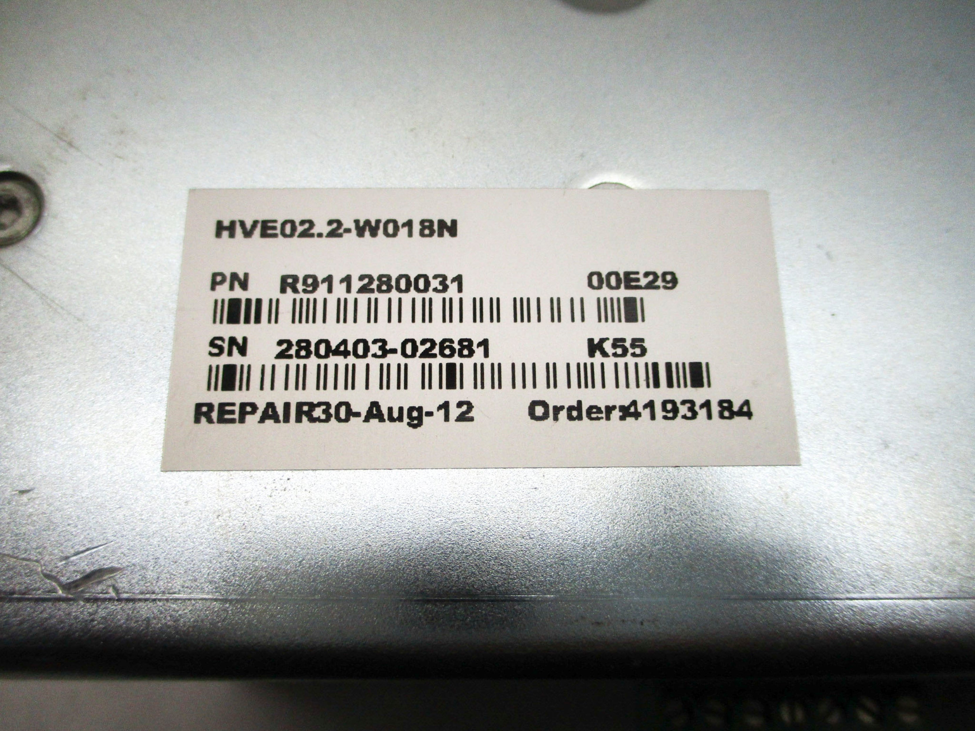 INDRAMAT HVE02.2-W018N R911280031 REMAN
