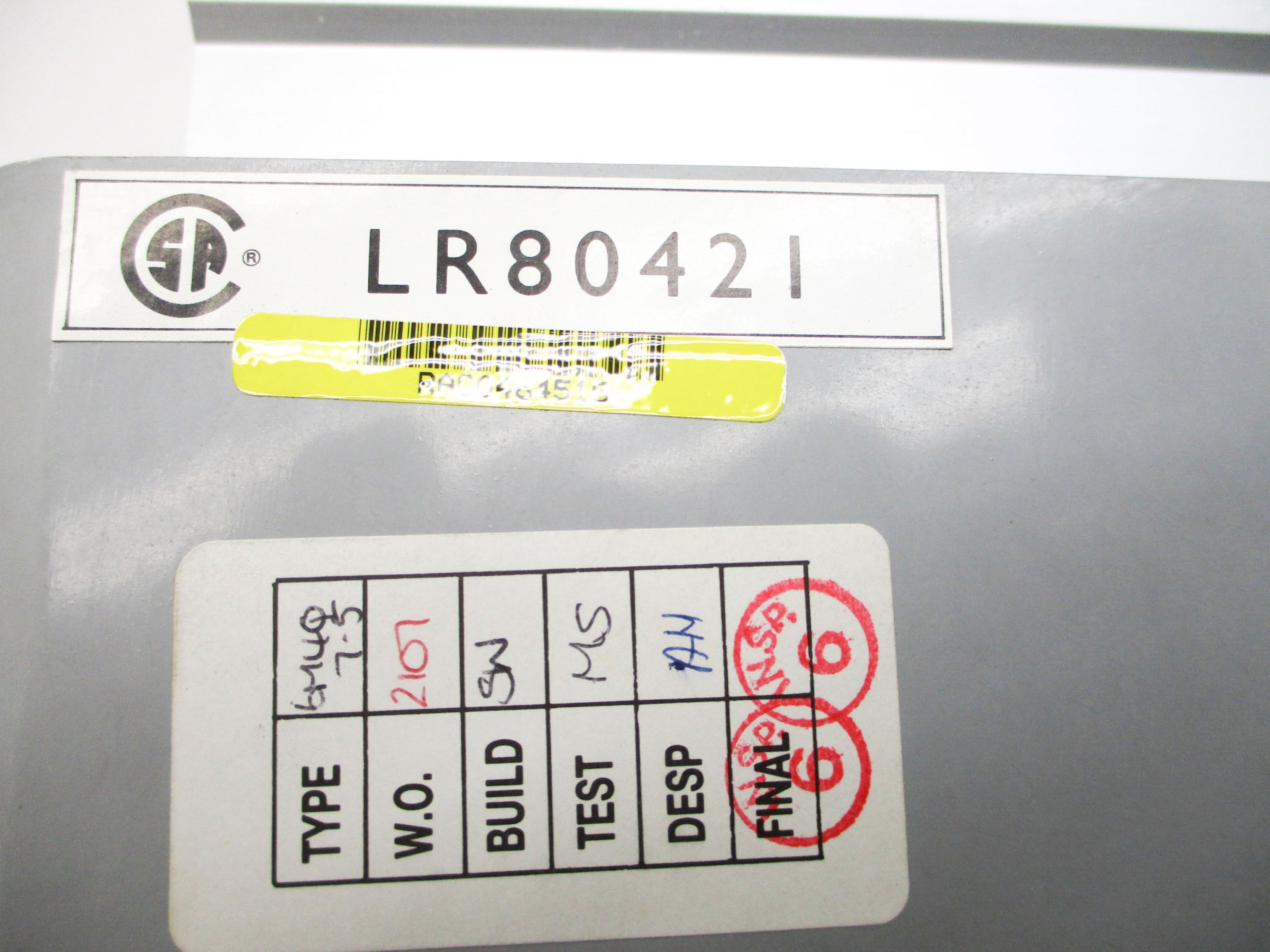 WARNER CONTROL TECHNIQUES LR80421 MENTOR 9300-5004 NSNP