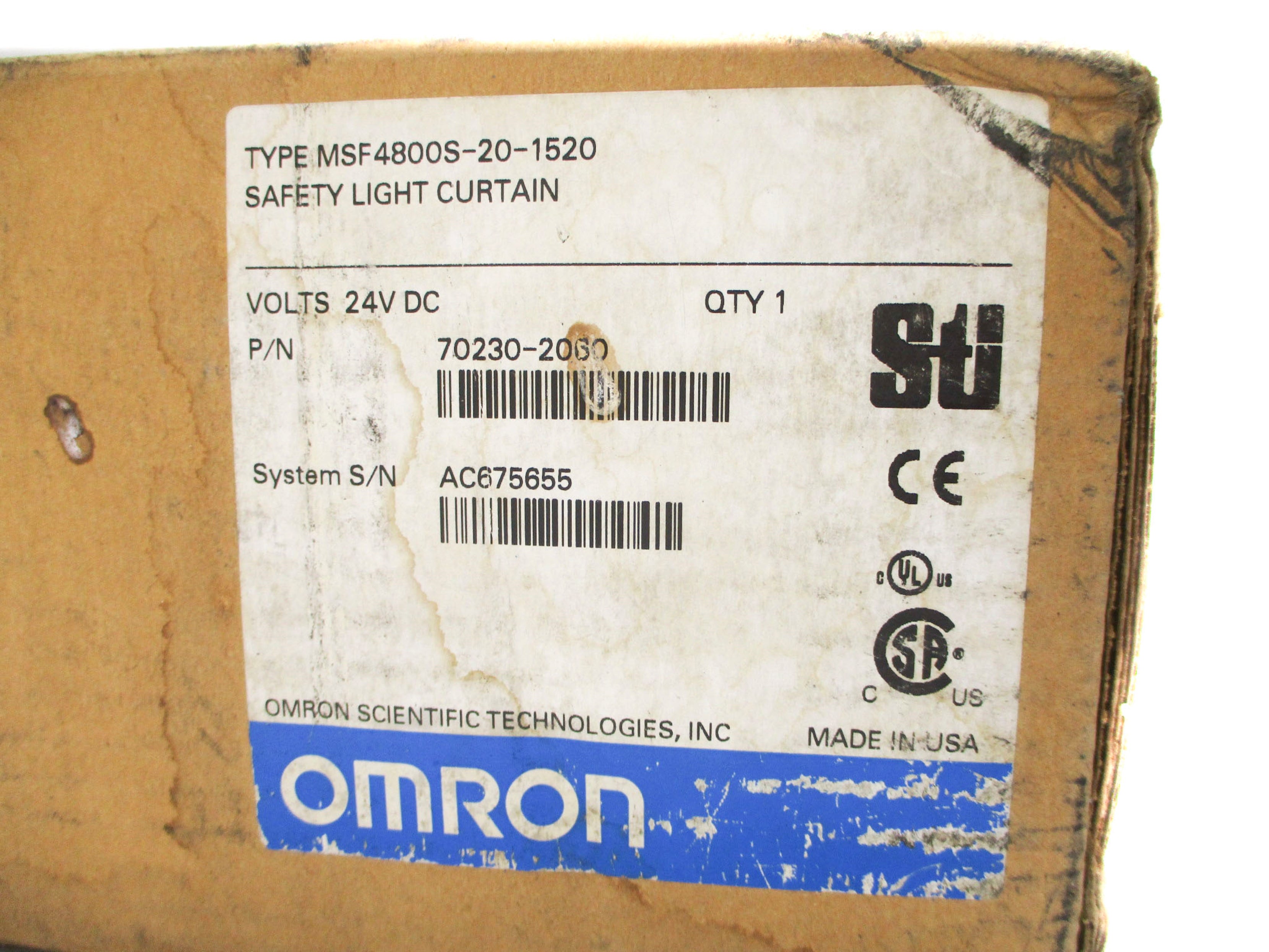OMRON MSF4800S-20-1520 70230-2060 NSFS