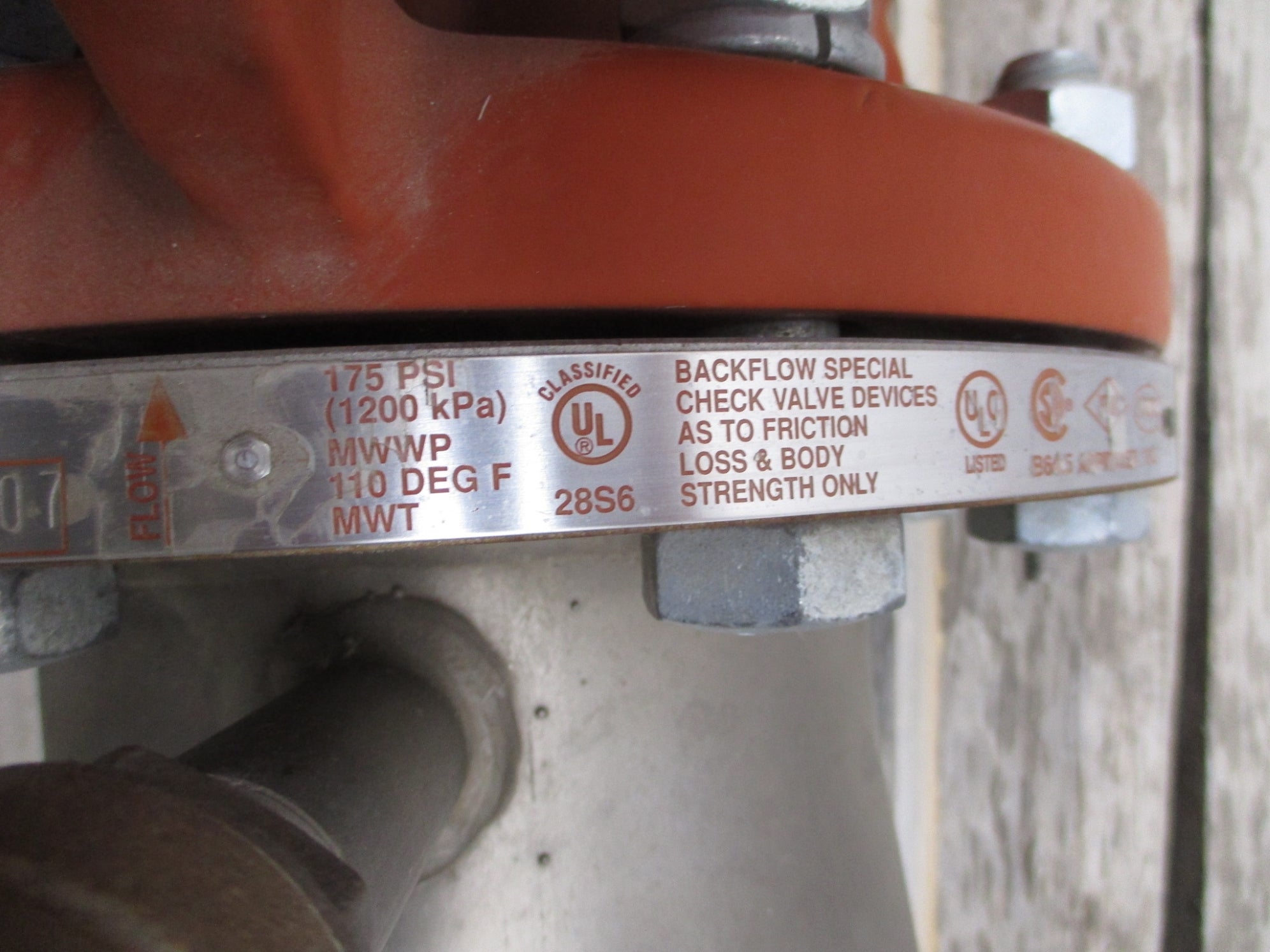 AMES FIRE AND WATER WORKS 2000SS-OSY 0690500 6" 175PSI NSMP
