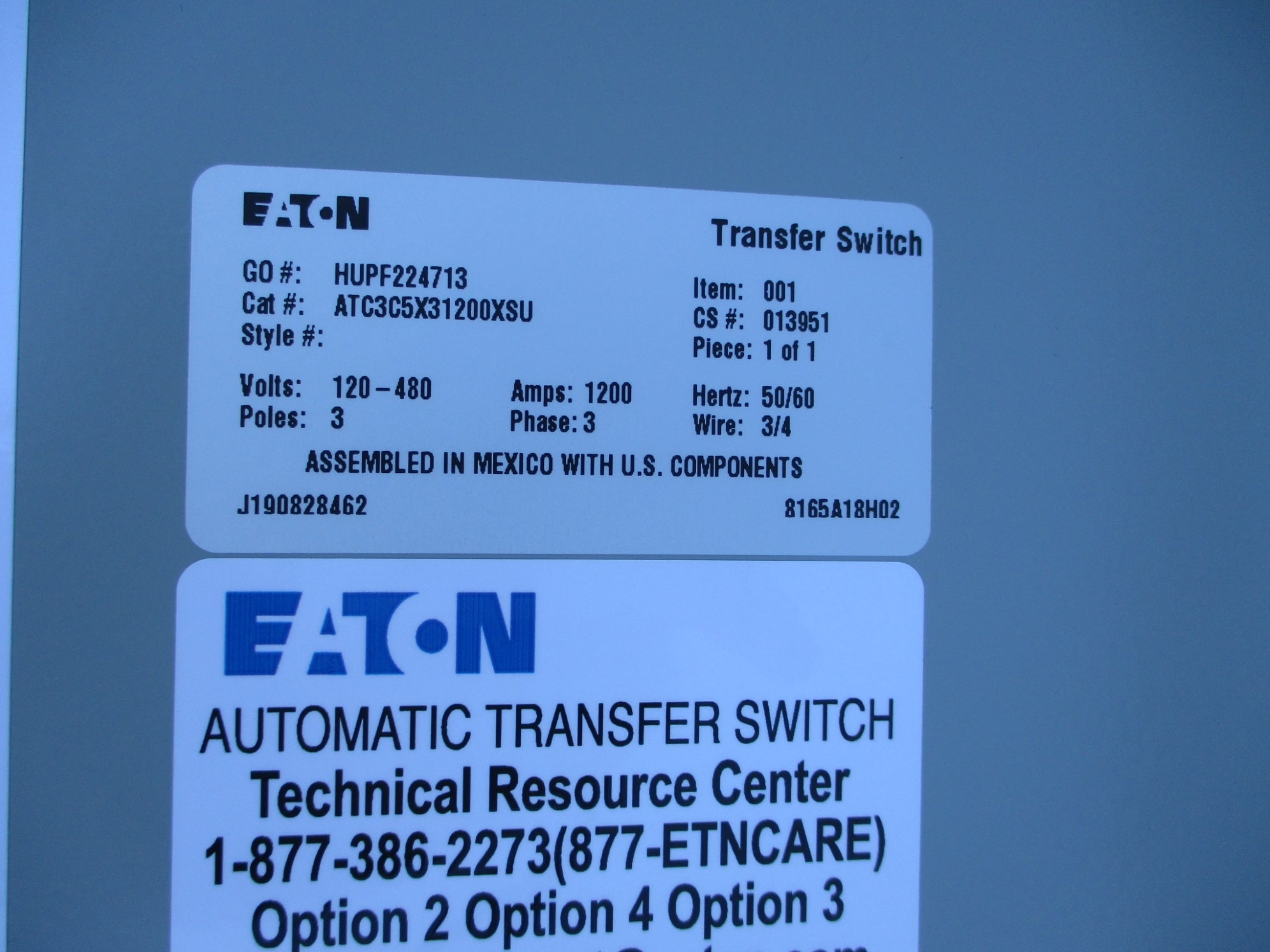 EATON ATC3C5X31200XSU NSMP