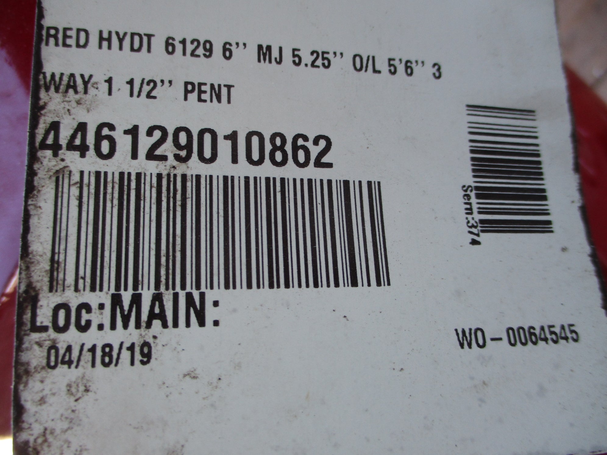 M&H VALVE 6129 6" MJ 5.25" NSNP