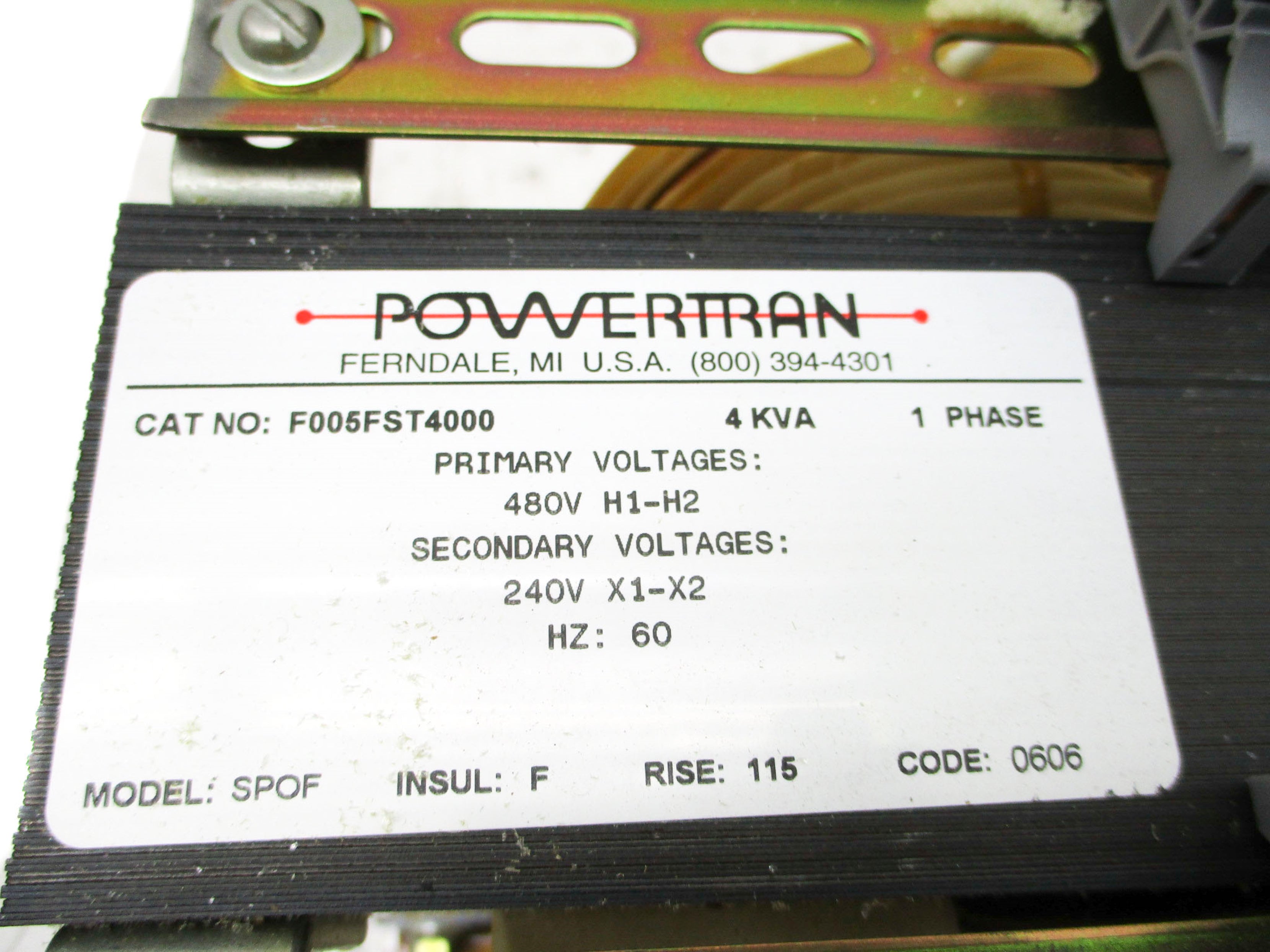 POWERTRAN SPOF F005FST4000 NSMP