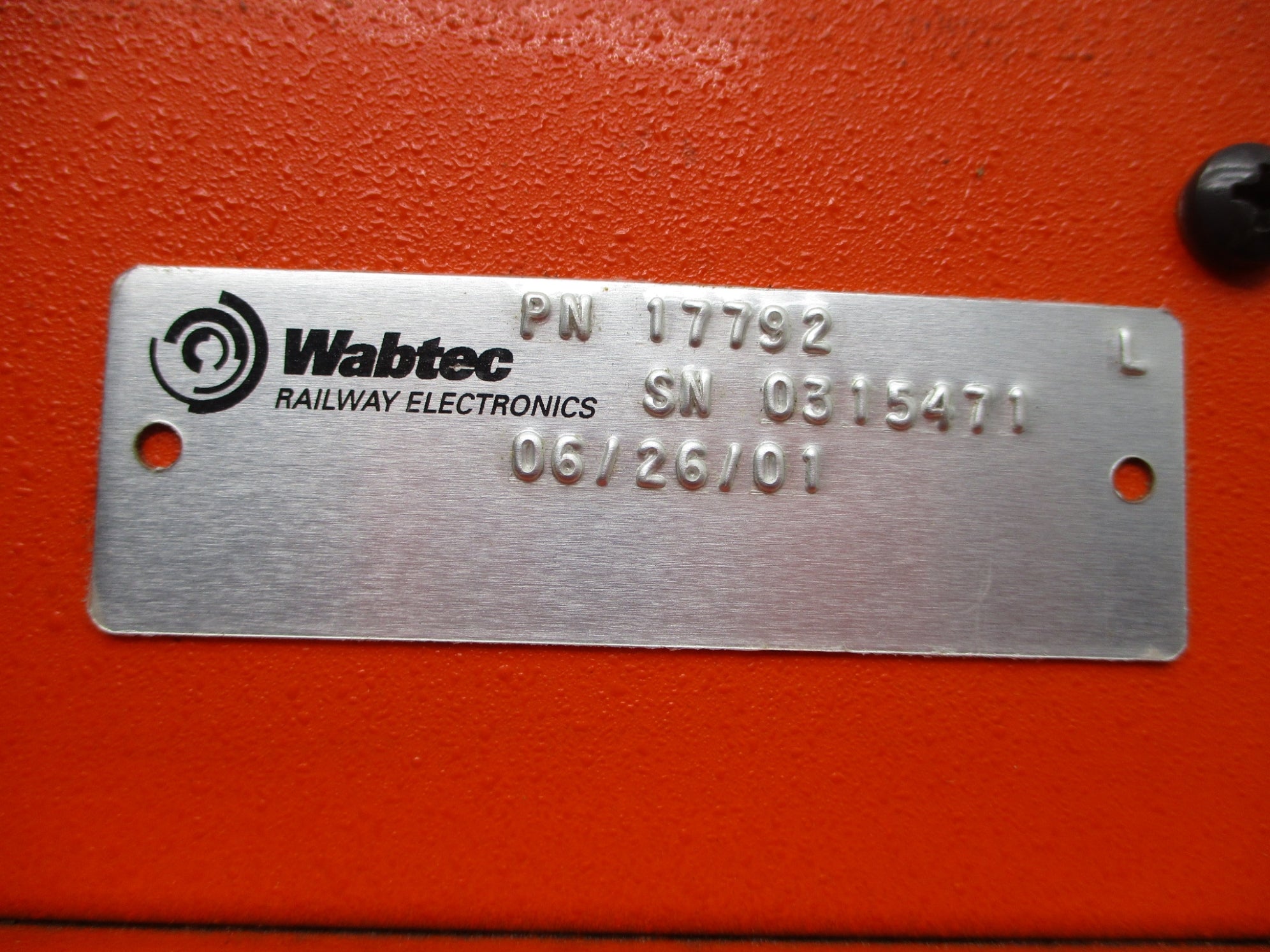 WABTEC TRAIN TRAX 17792 REMAN
