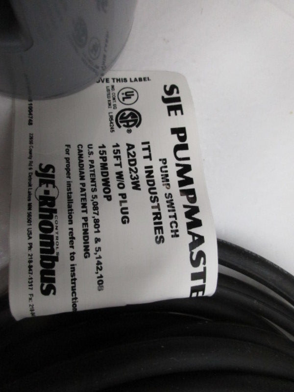 SJE-RHOMBUS 20PMPDWOP PUMPMASTER PLUS PUMP FLOAT SWITCH  NSMP