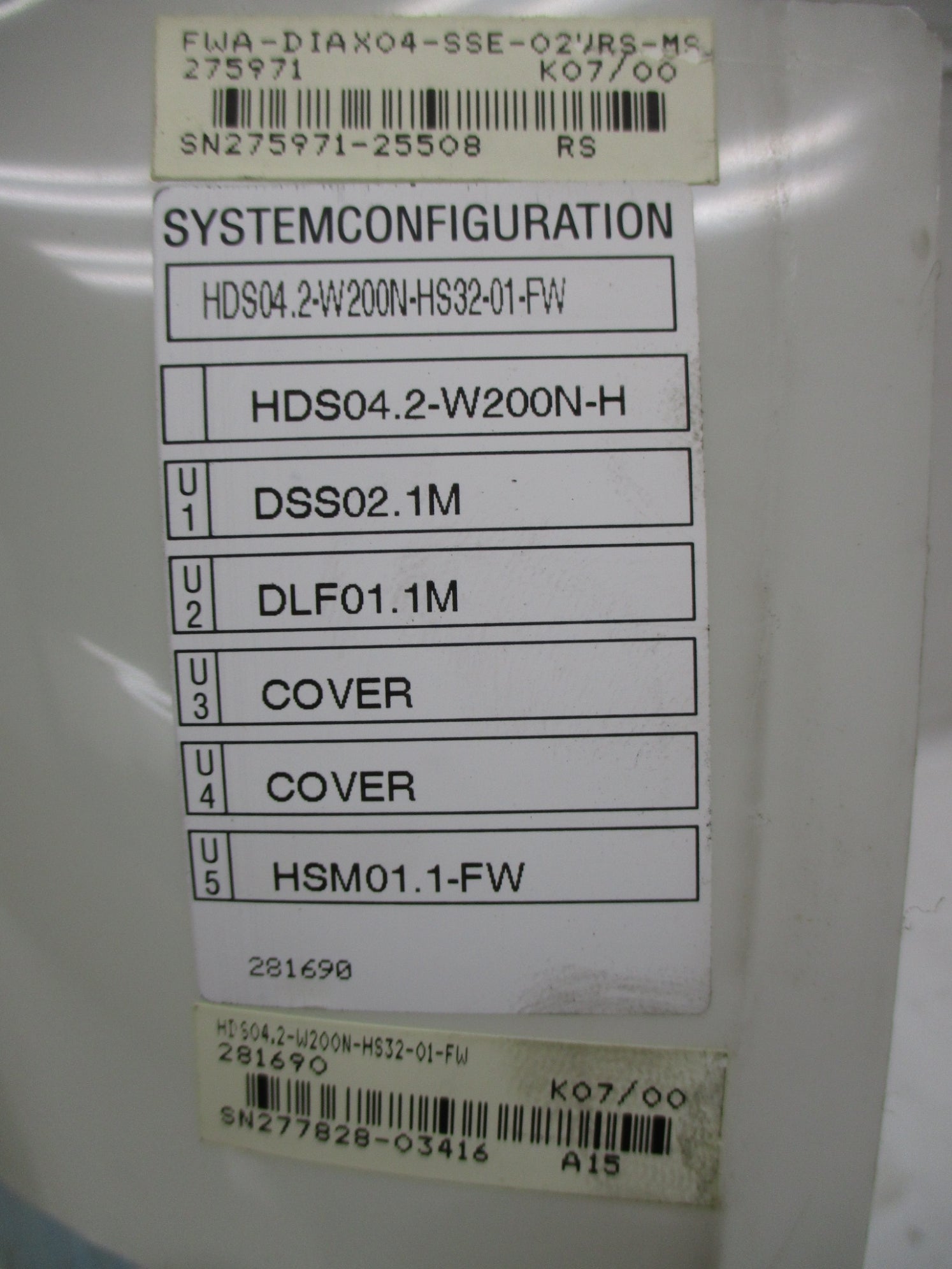 INDRAMAT HDS04.2-W200N-HS32-01-F (AS PICTURED) REMAN