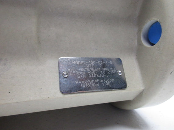PUREFLEX 100-02-A-0 BALL CHECK VALVE 2" * NEW NO BOX *