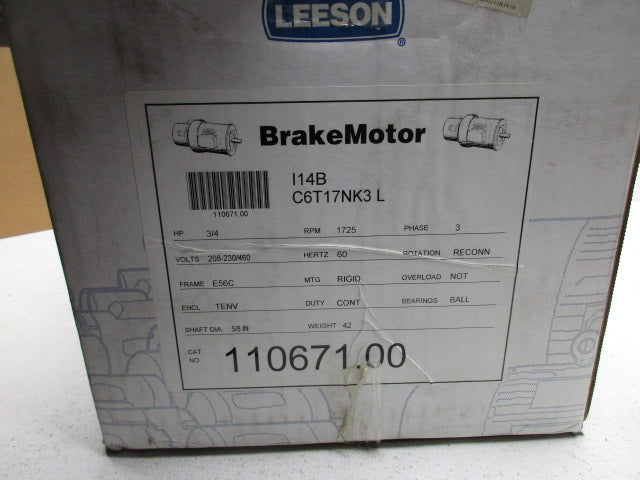 LEESON I14B 110671.00 * NEW IN BOX *