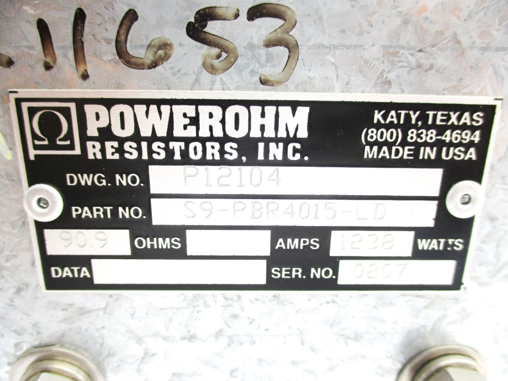 POWEROHM RESISTORS P12104 S9-PBR4015-LD NSNP
