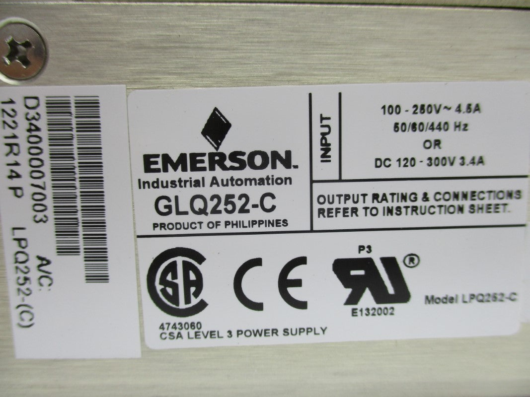 EMERSON GLQ252-C NSNP