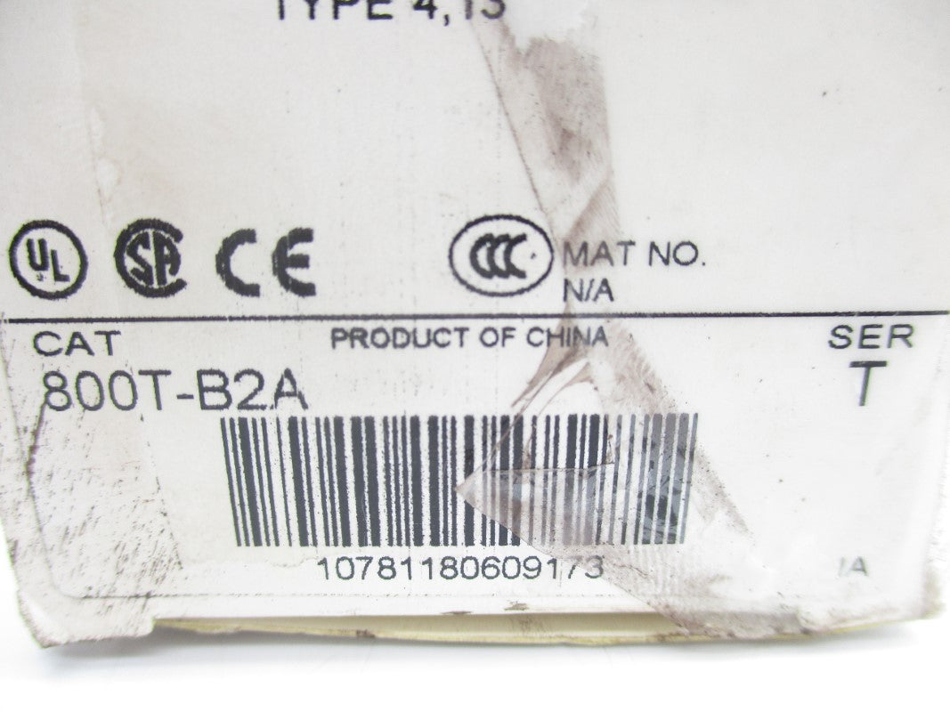 ALLEN BRADLEY 800T-B2A SER. T (AS PICTURED) (WH) NSMP