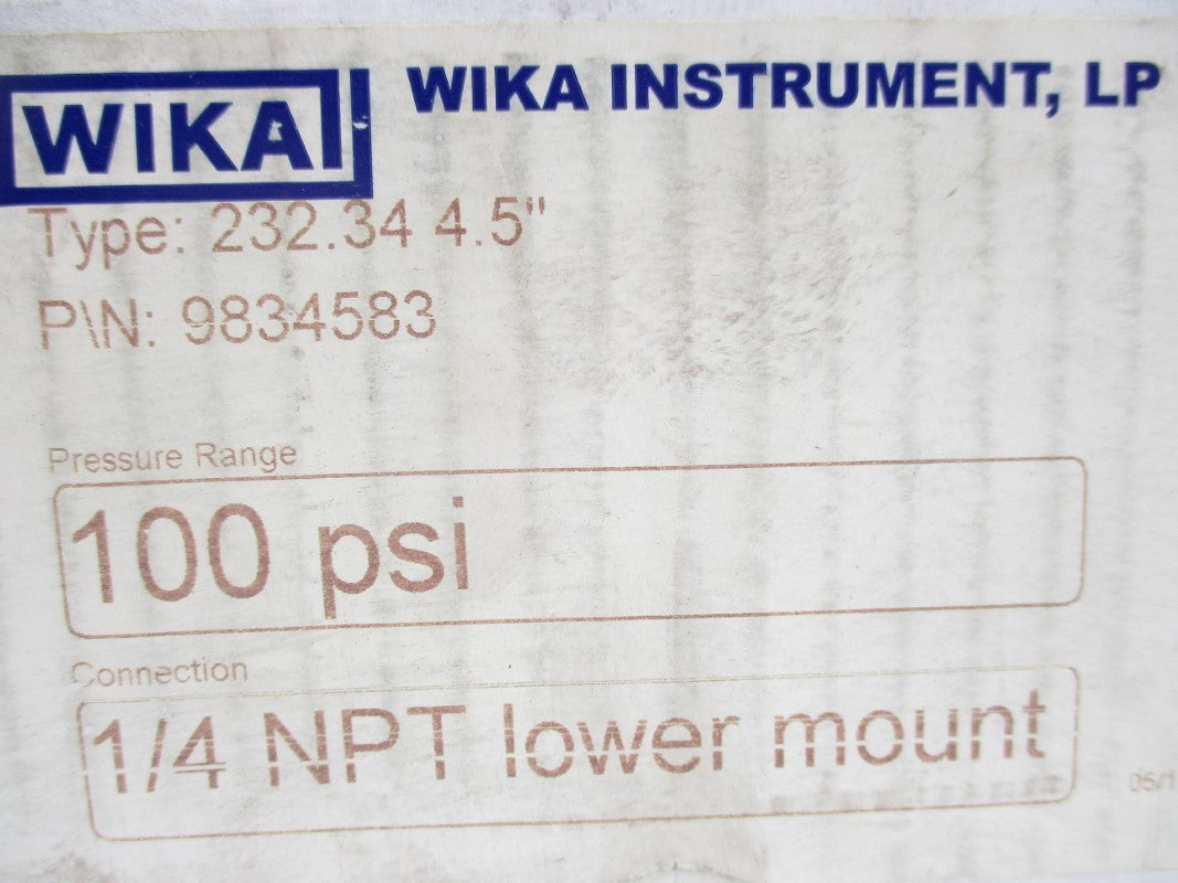 WIKA 9834583 100PSI NSMP