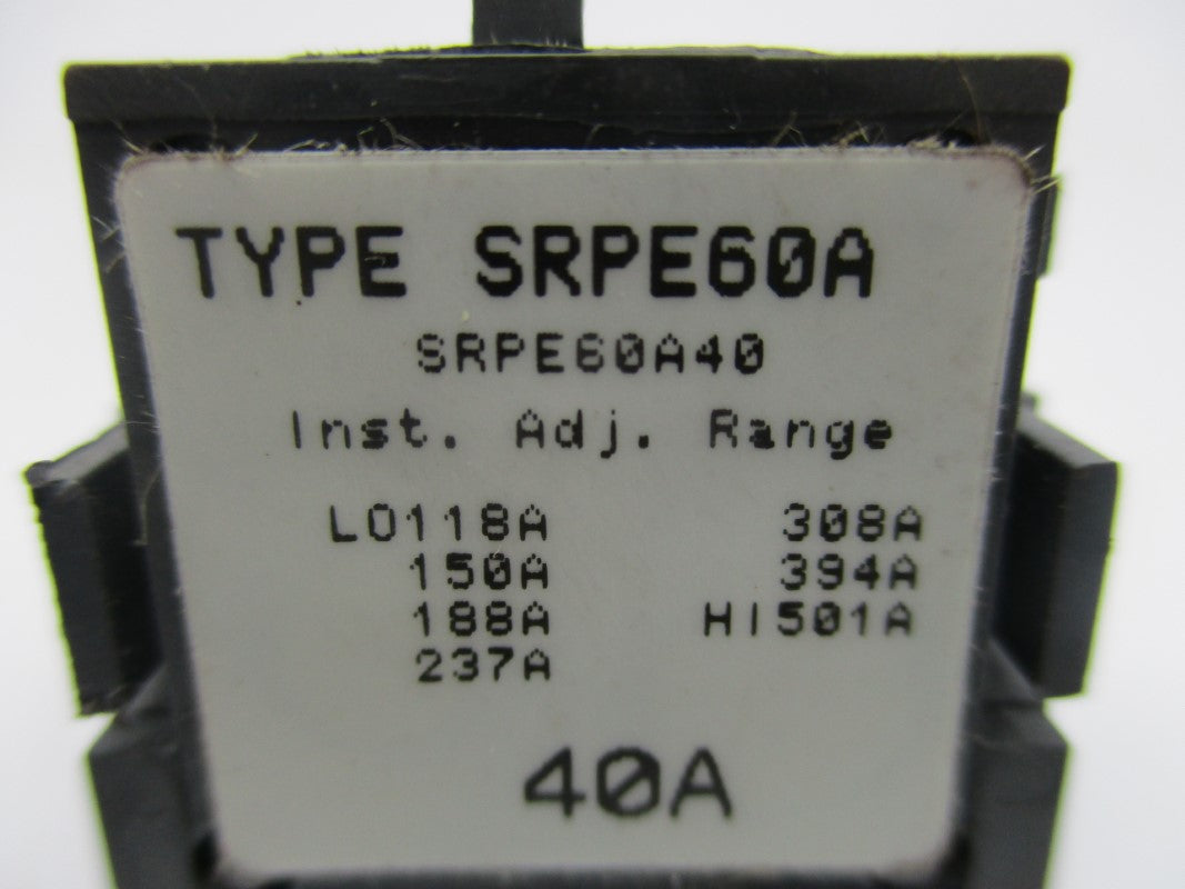 GENERAL ELECTRIC SRPE60A40 NSNP