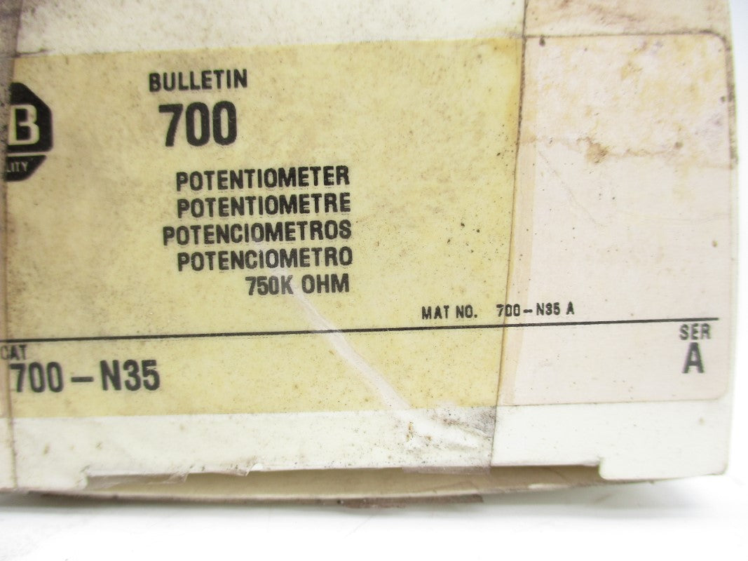 ALLEN BRADLEY 700-N35 SER. A (WH) NSMP