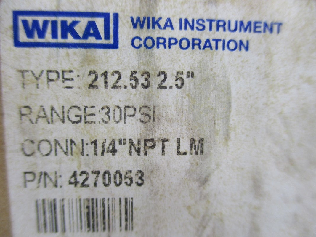 WIKA 4270053 30PSI NSMP