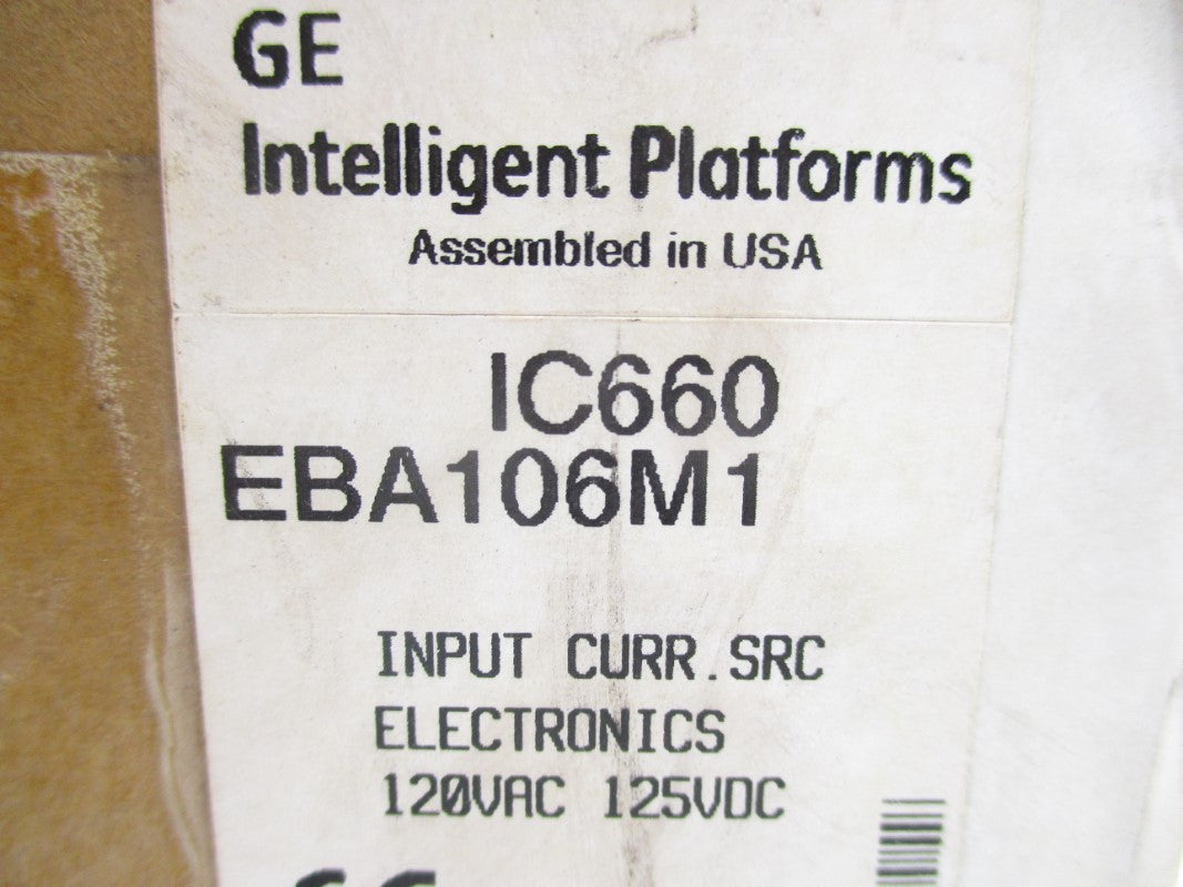 GENERAL ELECTRIC IC660EBA106M1 NSFS