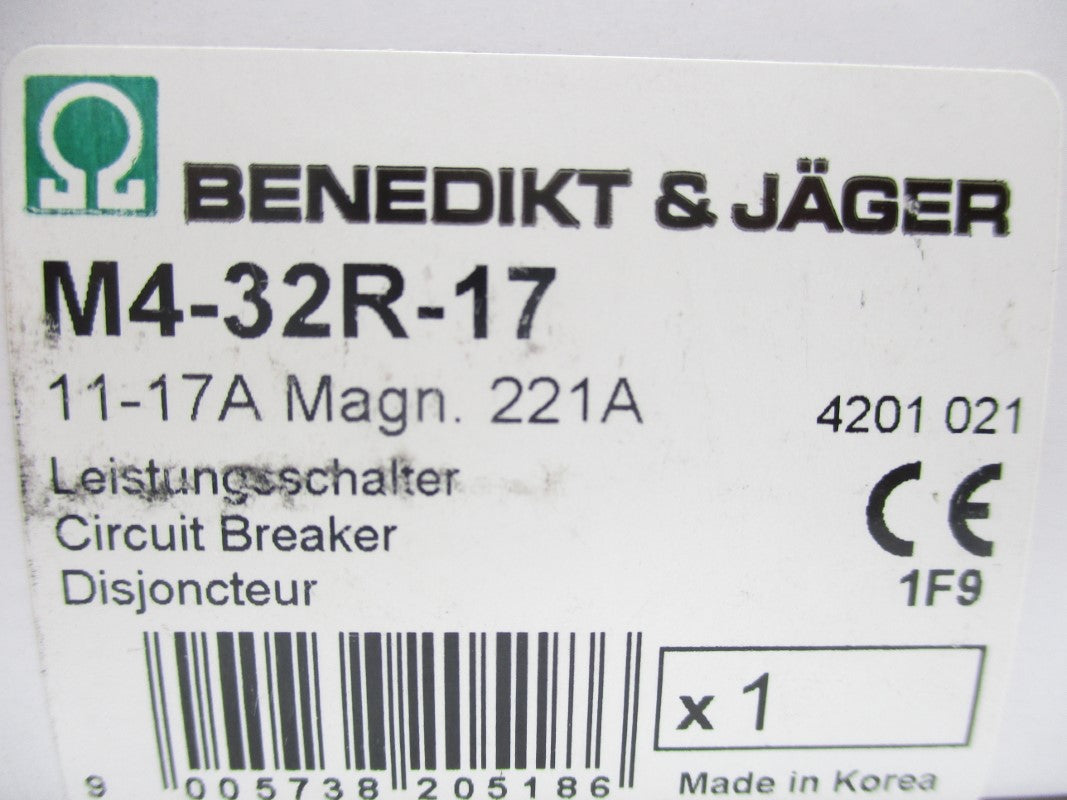 BENEDIKT&JAGER M4-32R-17 11-17A NSMP